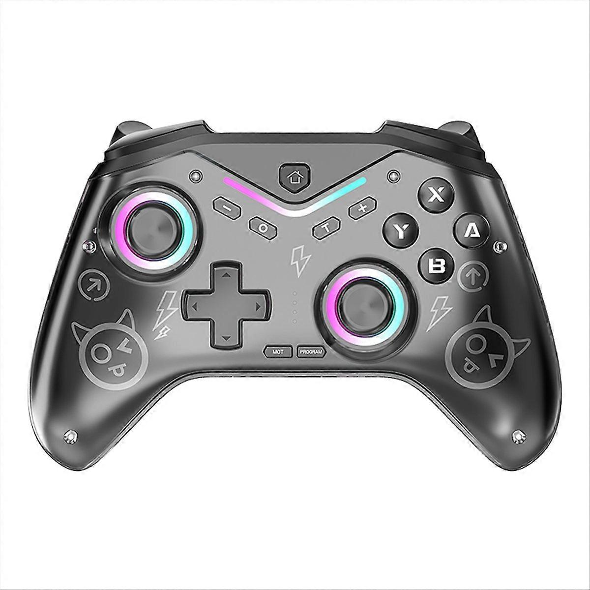 Game Console Wireless Game Controller Programmable Gamepad Hall Joystick Support for Switch/Steam /IOS/Android Black