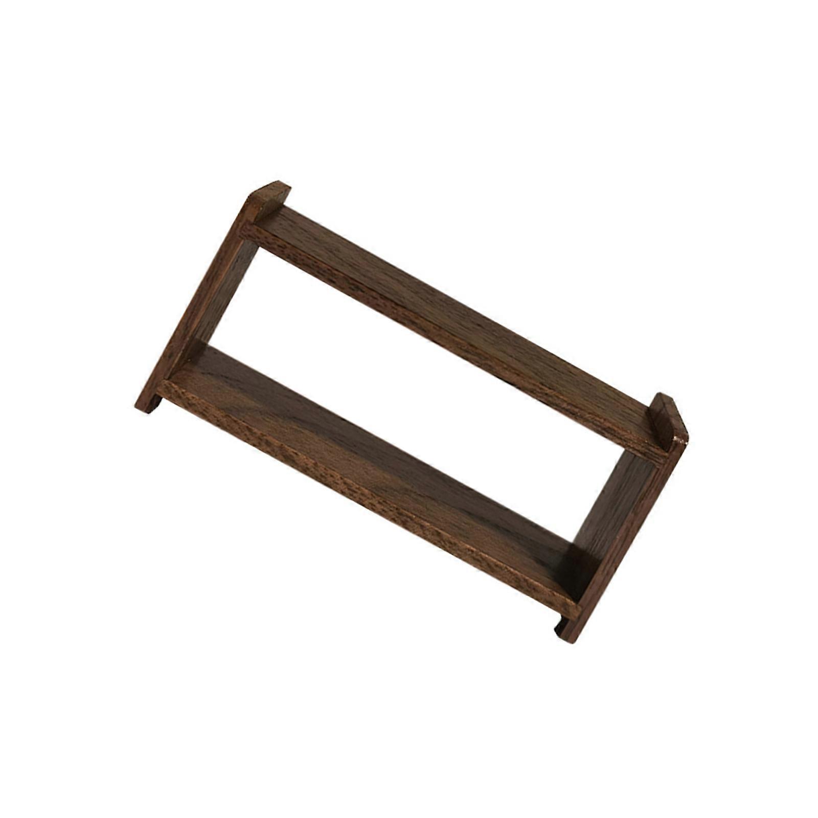 واقعية الخشب الوقوف واقعية التظاهر اللعب للأطفال دور عرض الجرف نموذج لعبة خمر رف الكتب 1:12 دمية البيت م