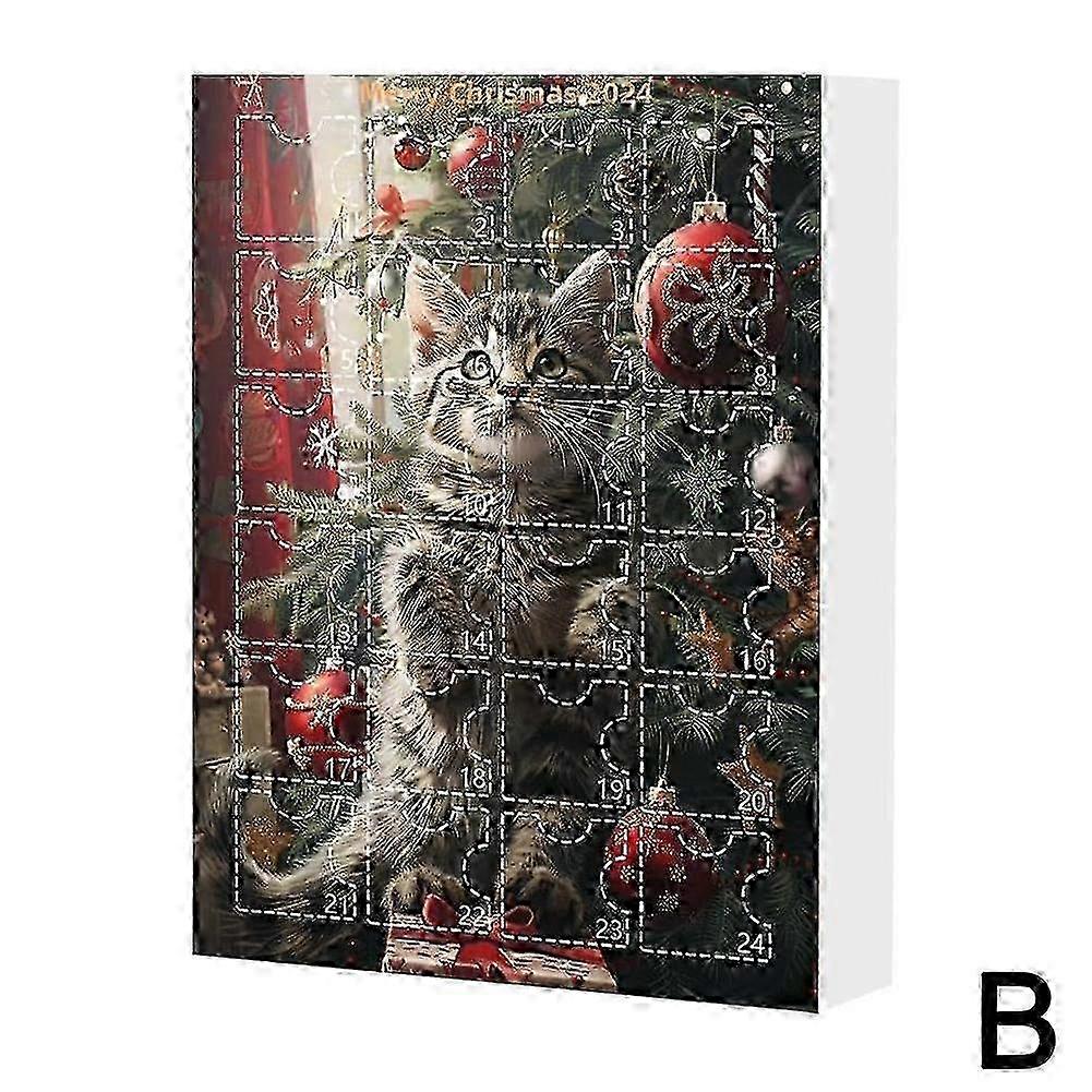 Pet Advent Calendar for Christmas Tree Cat Pendant