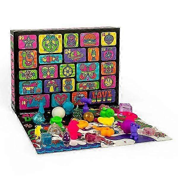 Nee Doh Squishmas Groovy Glob 2025 Fidget Toy Advent Calendar (24pc)