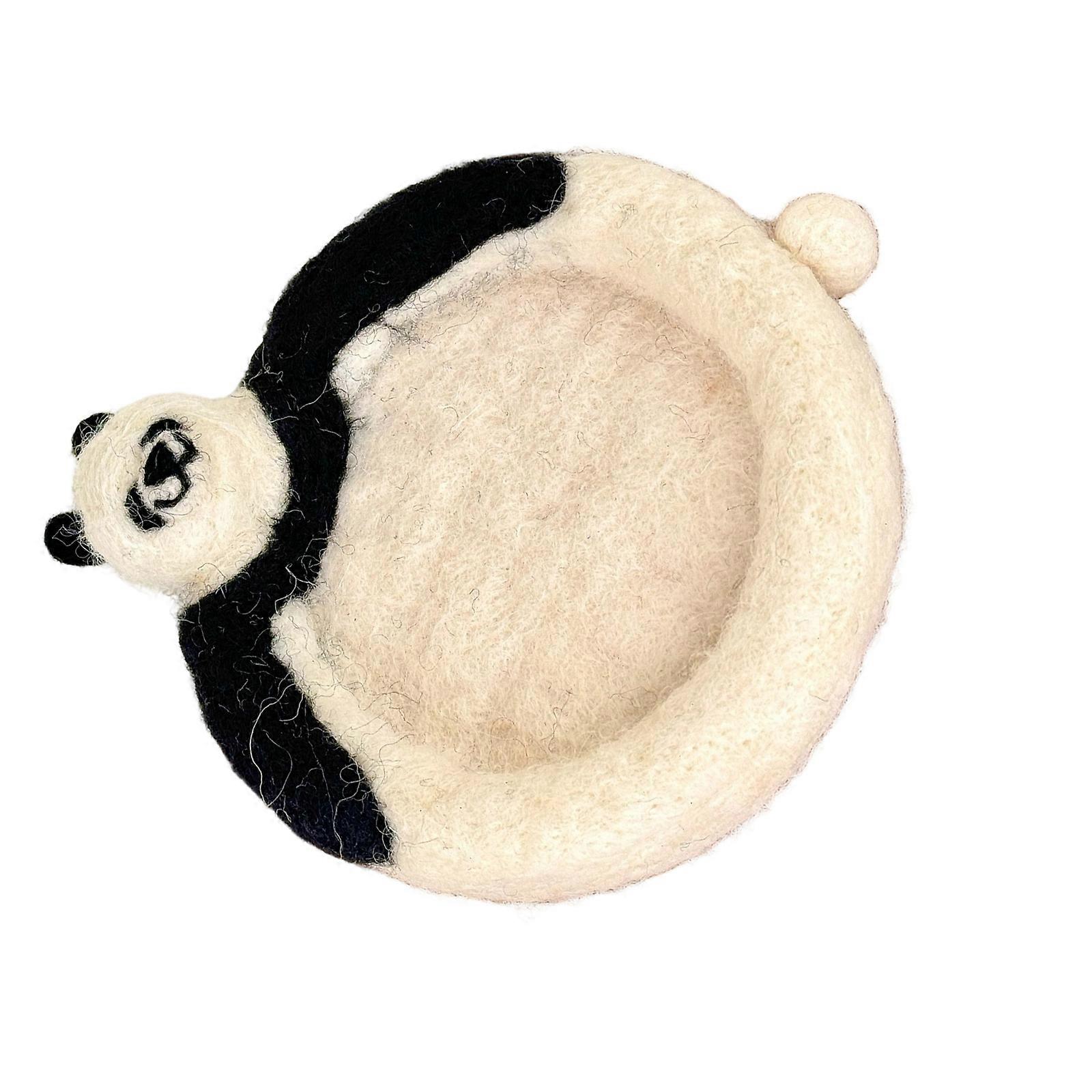 Multi Functional Unique Animal Coaster Heat Insulating Wool Felt Mat for Mugs Cup Dinning Table Decoration Multicolor