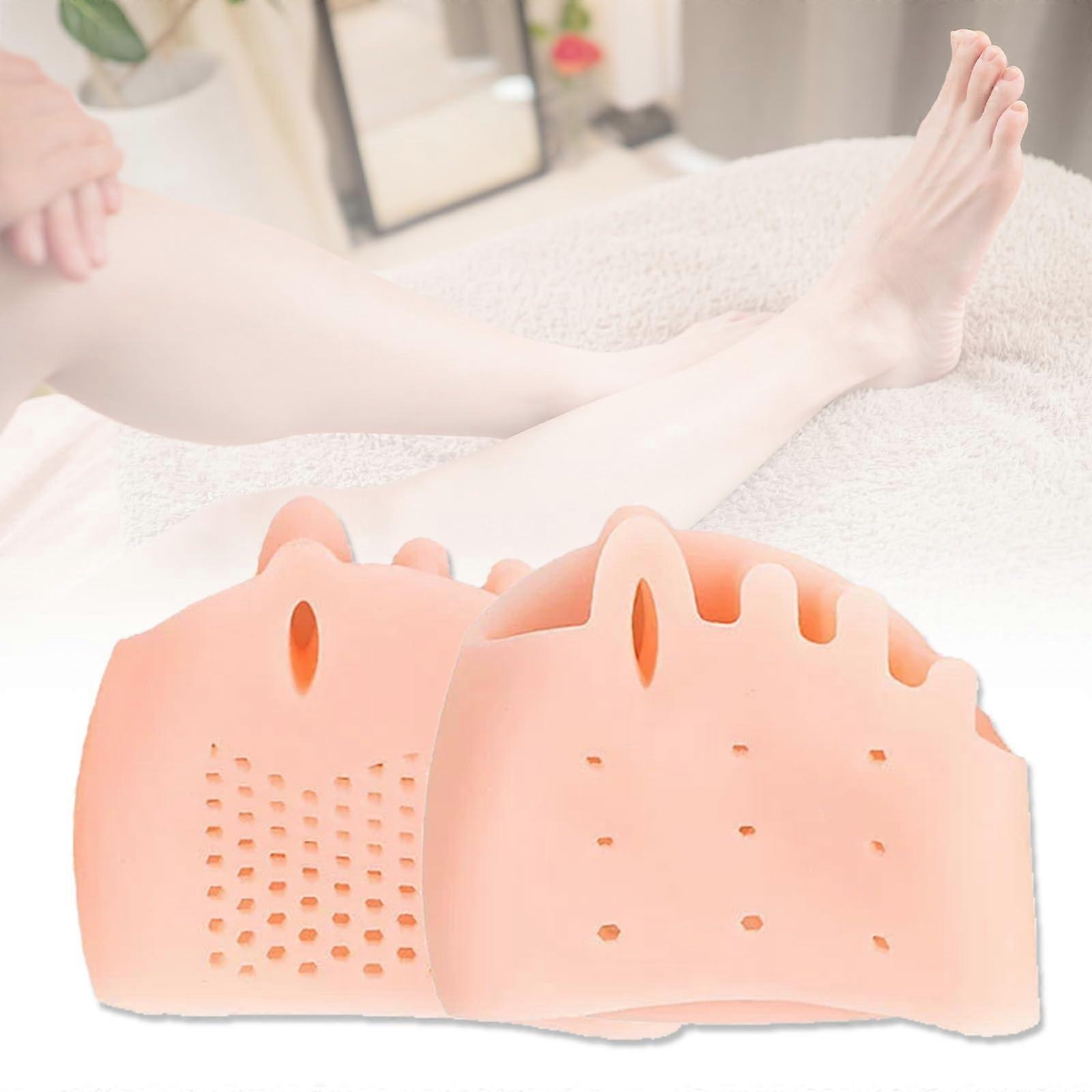 Silicone Toe Separators 3mm Ergonomic Fit Toe Spacers for Overlapping Toes Foot Alignment (#02)
