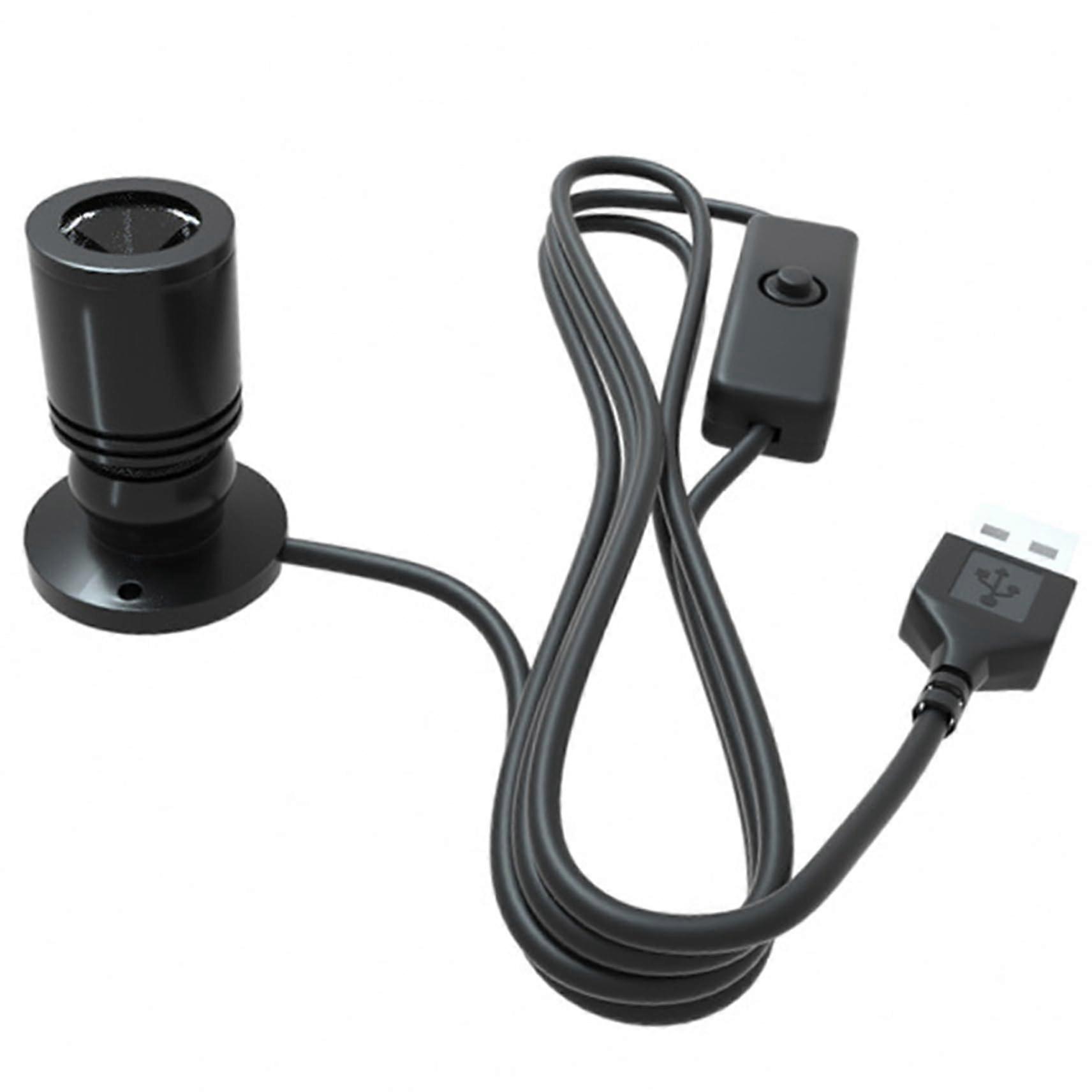 LED Spotlight USB Powered 6500K Bright Adjustable Mini Light for Display Decoration Fish Tank Black