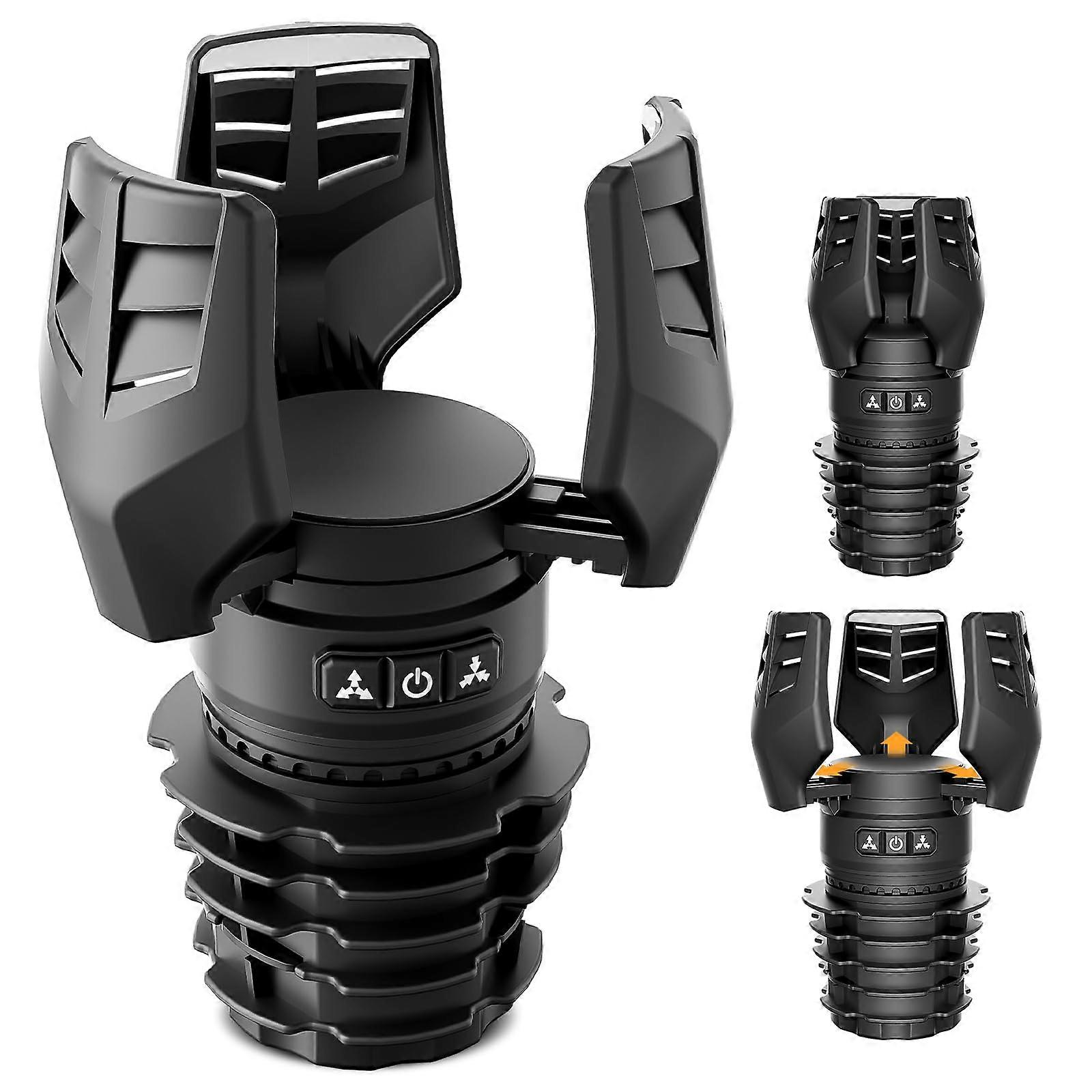Car Cup Holder Expander with Electric Adjustable Size, Fits Yeti Stanley Hydro Flask Large Bottles