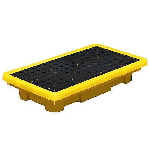 Spill Containment Platform Heavy Duty Polyethylene with NonSlip Surface and Drainage for Warehouses 66x36x12CM