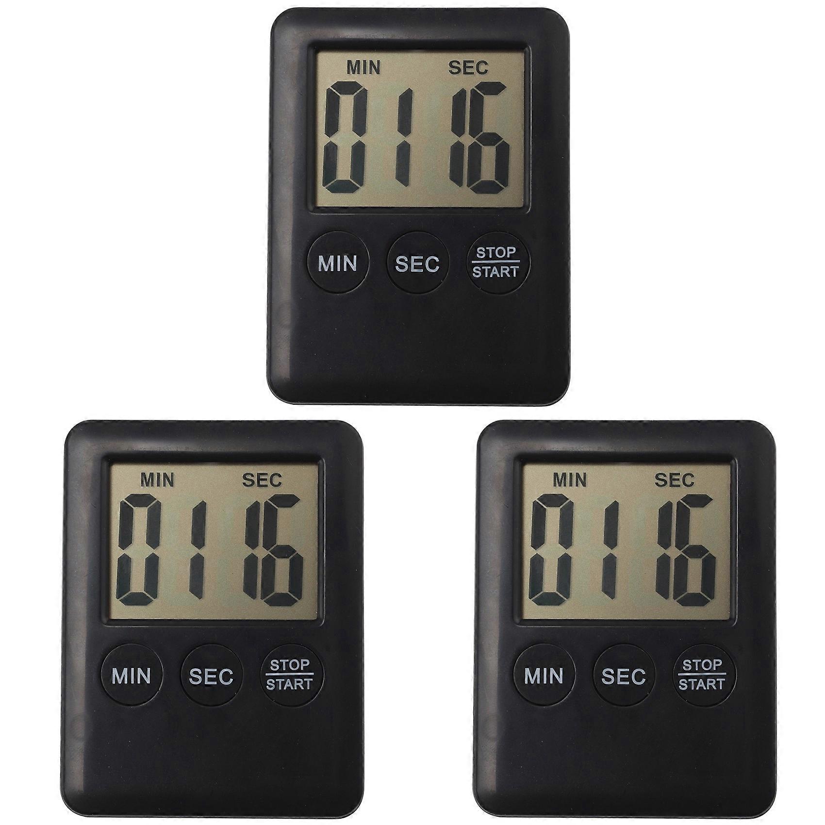 3X Kitchen Timer, Timer with Egg and Magnet