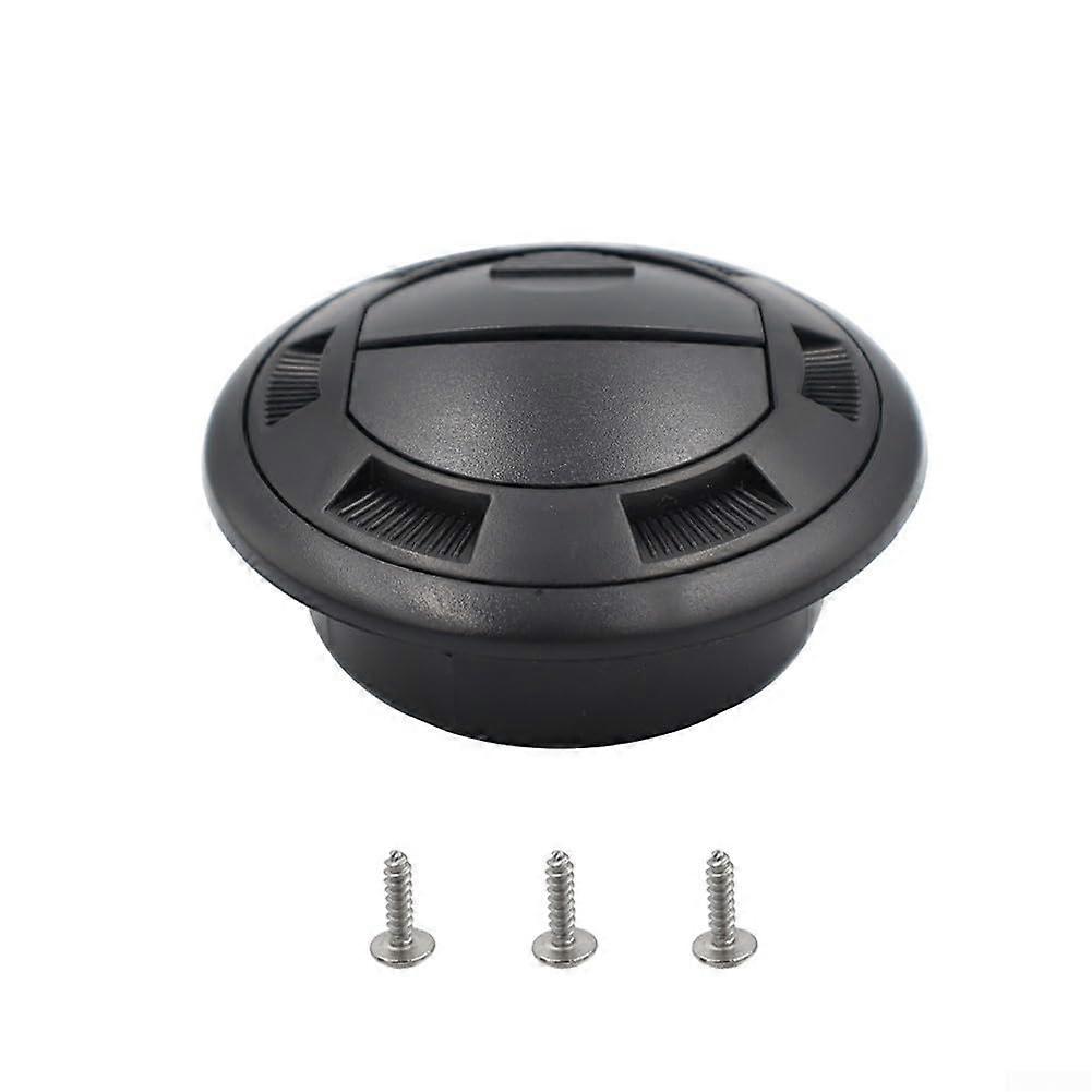 75mm Rotatable Diesel Heater Air Vent Outlet for RV Camper Van with 360° Adjustment Black