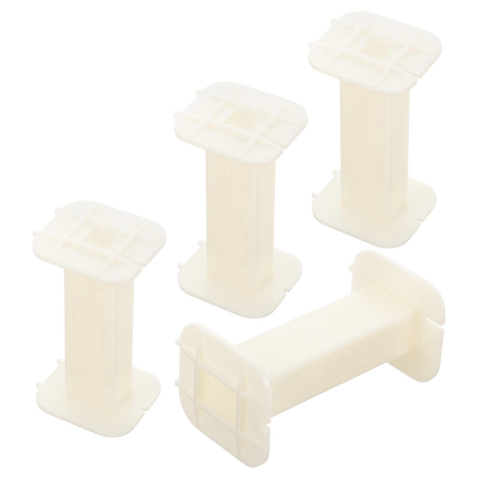 Cord Carrier Bobbin Coil Rack for Wiring Use 16Pcs White ABS Material