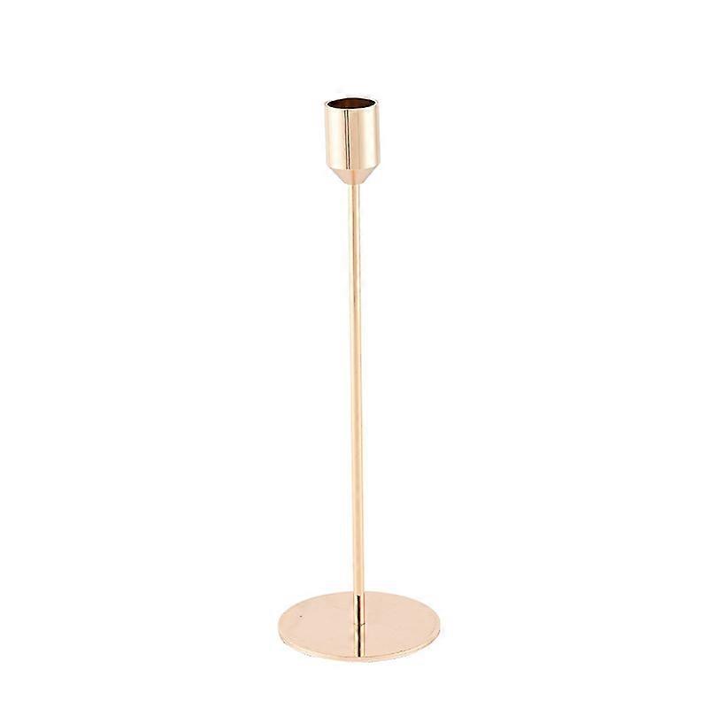 Entry Lux Style Candlestick Candlelight Dinner Single-Head Creative Romantic Date Universal Candlestick Electroplating Decoration