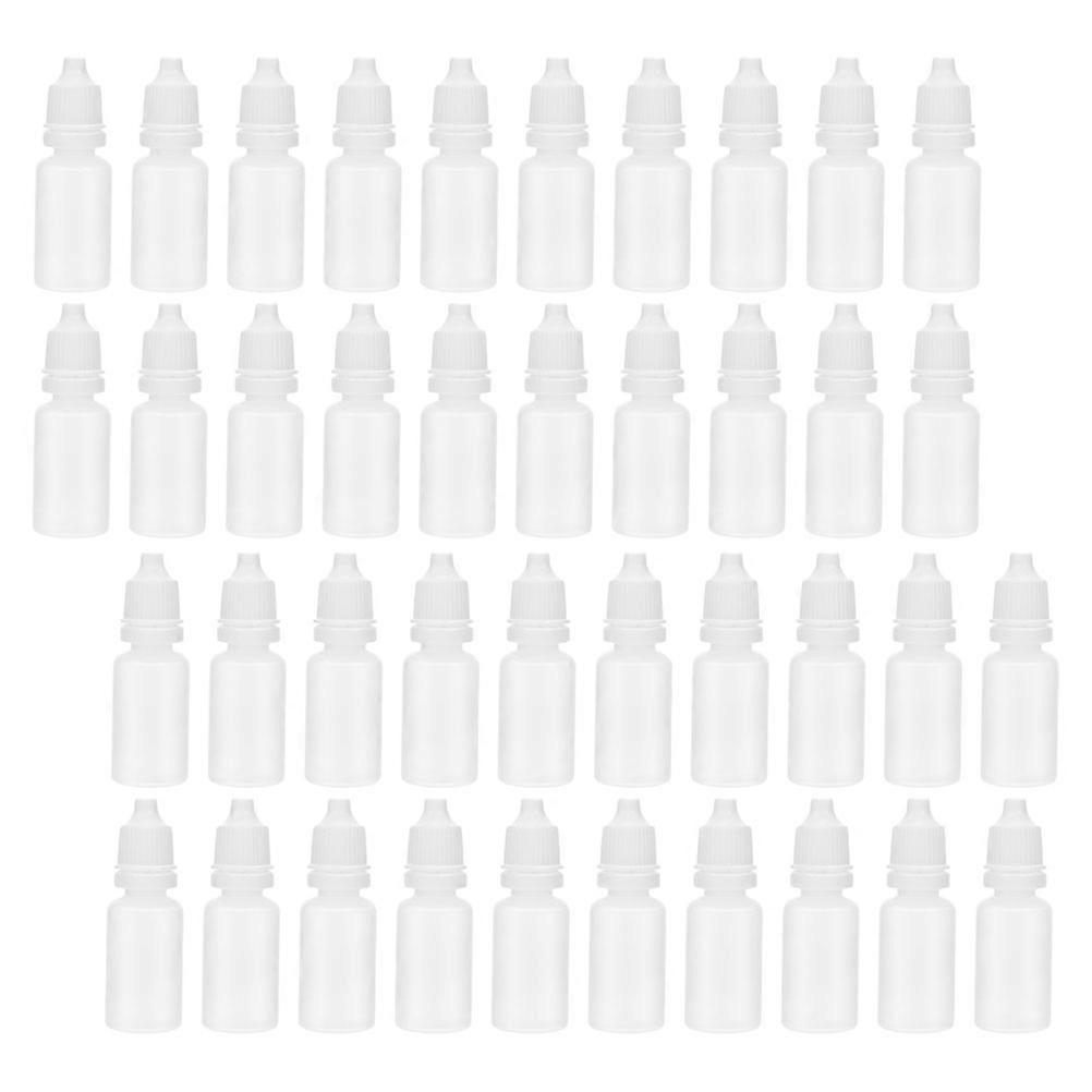 Transparent Eye Liquid Bottles Squeezable Dropper for Home 60Pcs