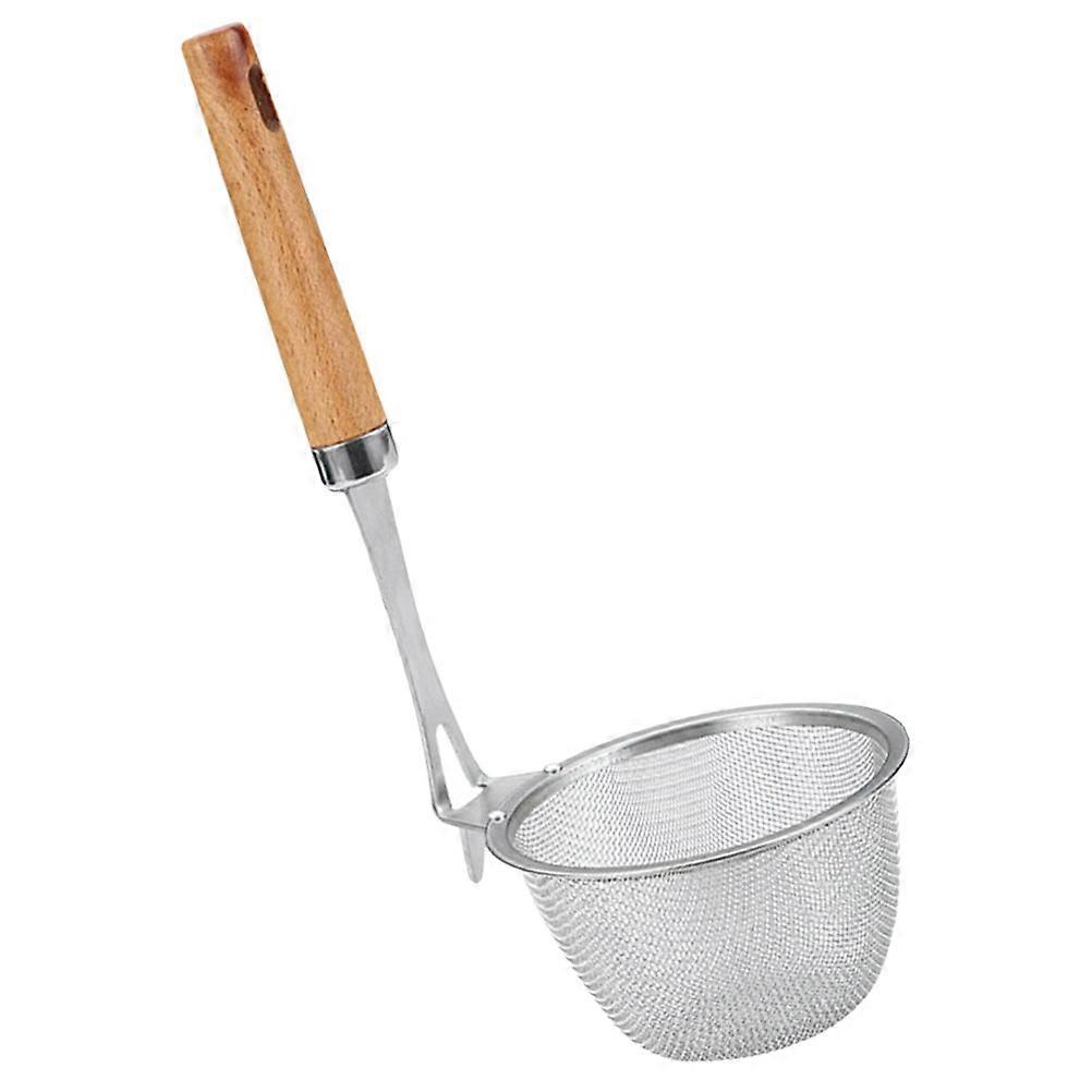 Wood Handle Pasta Strainer for Kitchen Use Multi-Function Food Strainer