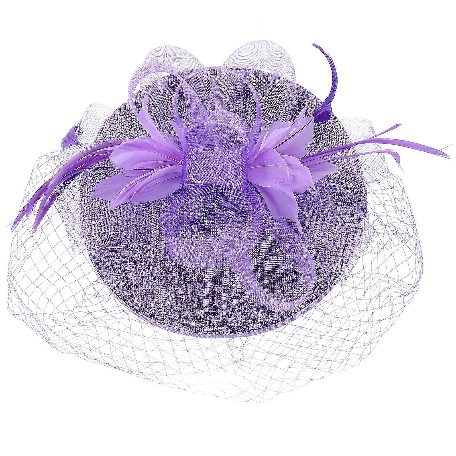 Flower Mesh Fascinator Hat for Decoration Wedding Headpiece