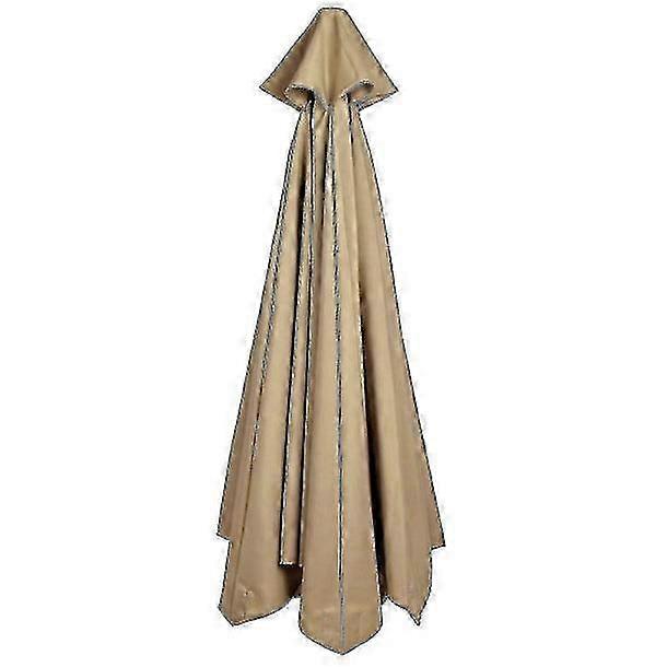 Capa de tecido de substituição para guarda-sol de jardim, para guarda-sol de 3m com braço de 6/8 polegadas, para pátio, 26-27 polegadas.