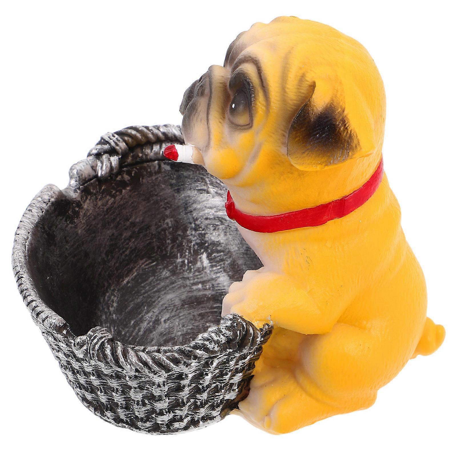 Creative Dog Ashtray Resin Handmade for 3Pcs Decorative Tabletop Accessory