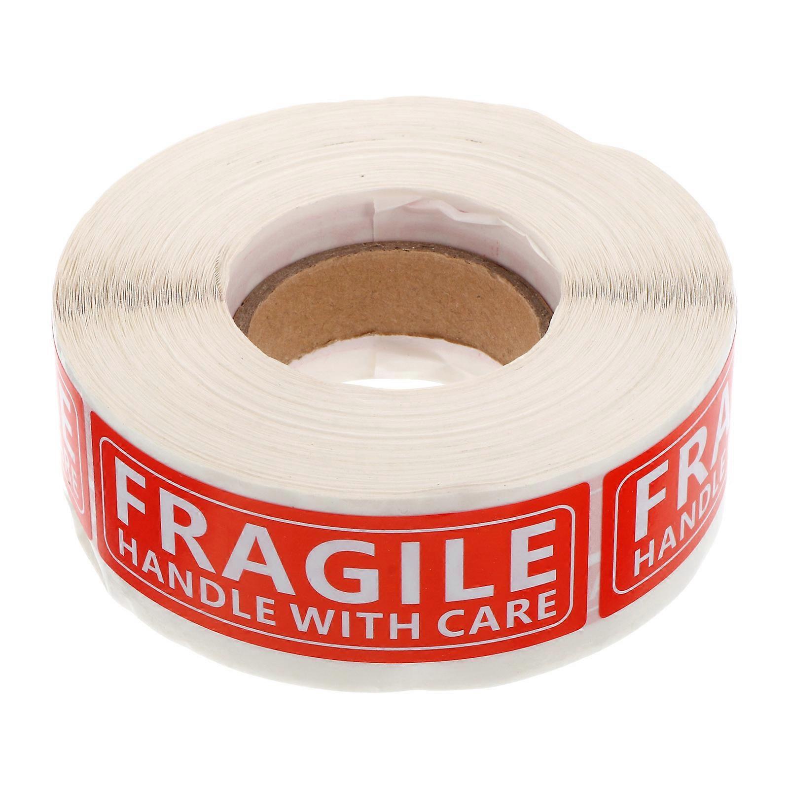 Warning Sticker Handle with Care Label for 1 Roll 500Pcs Durable Paper Material