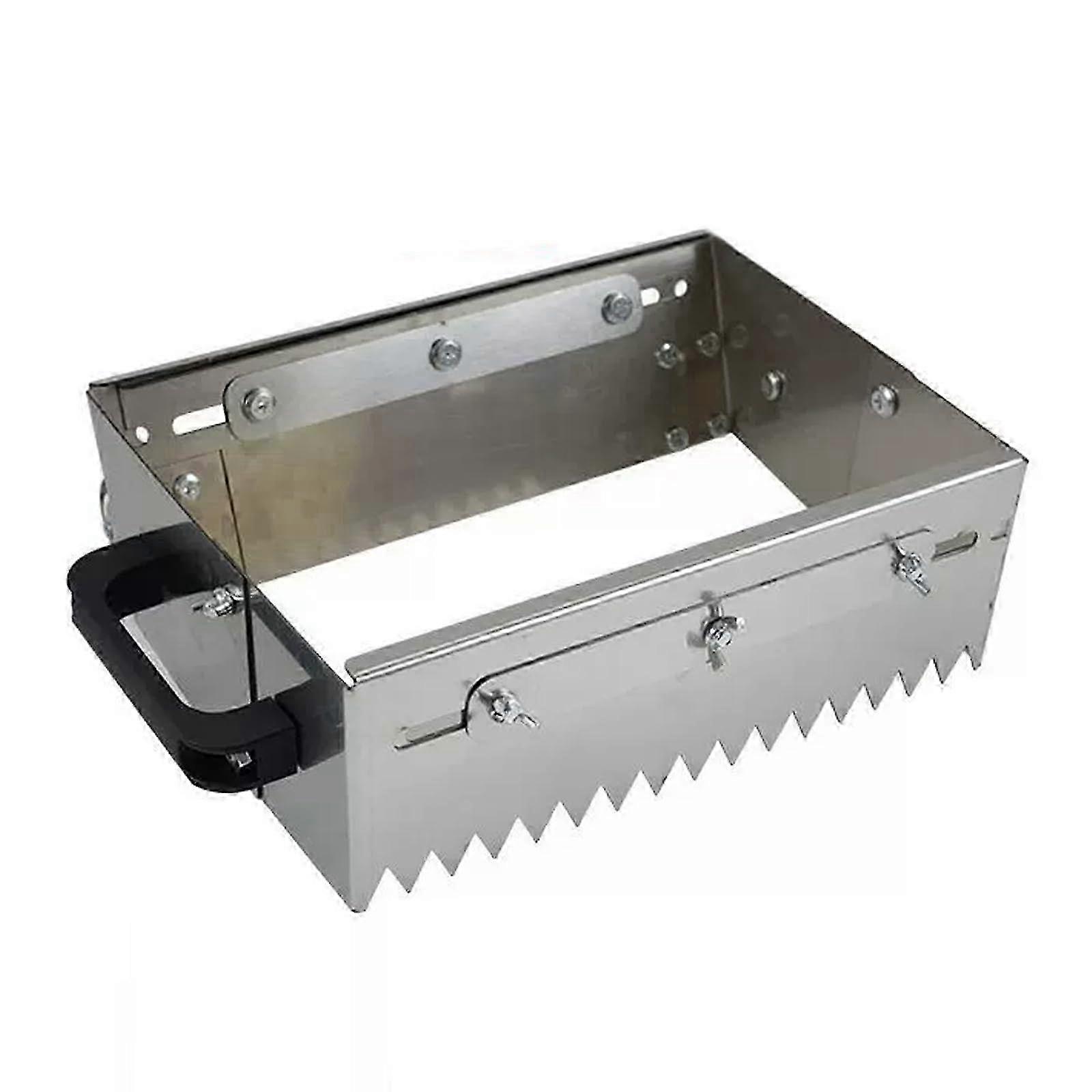 Adjustable Notched Trowel with Wheels for Leveling Tiles and Flat Sand, 600mm Triangular Design