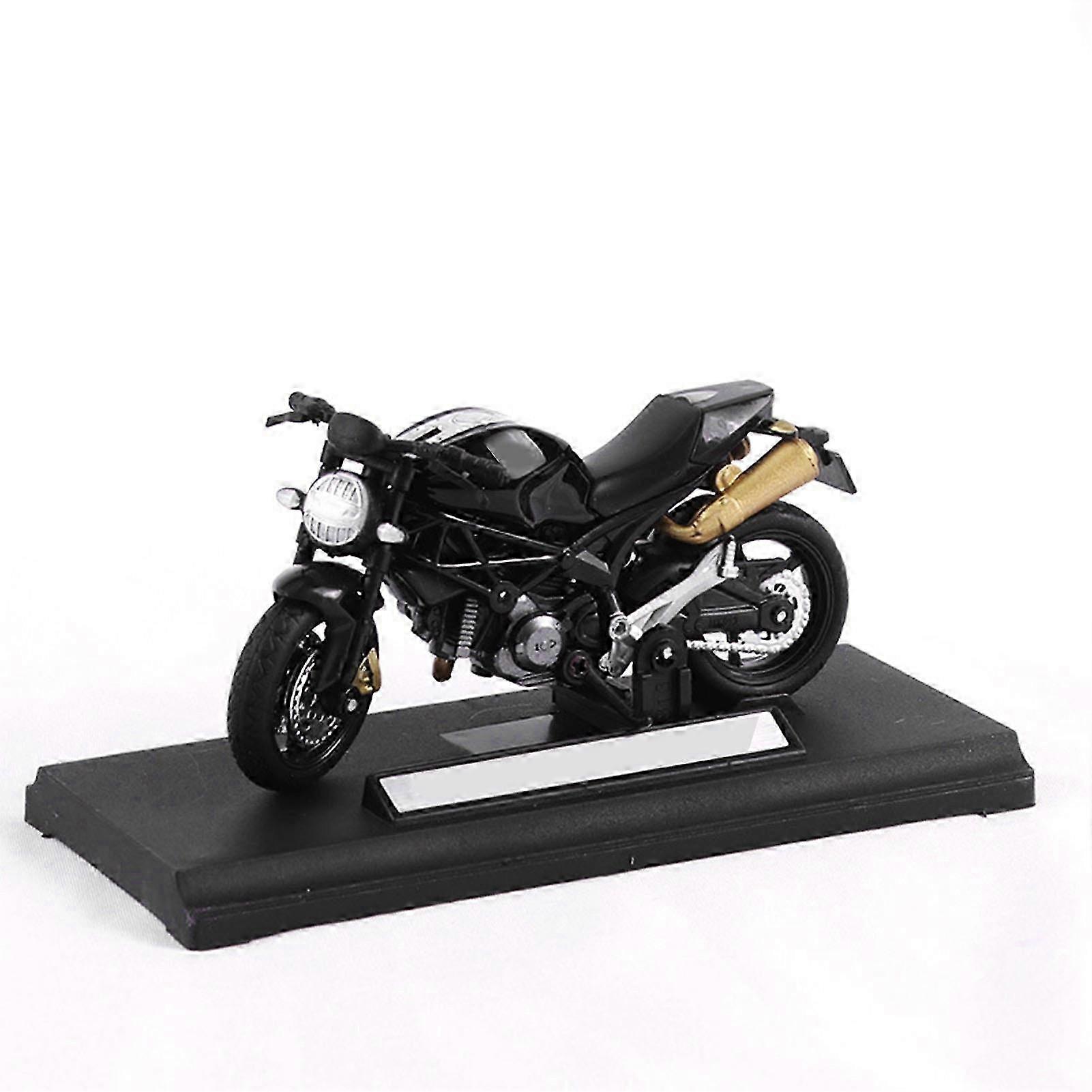 2026 Motorcycle toy pull back alloy simulation educational portable children's motorcycle model black