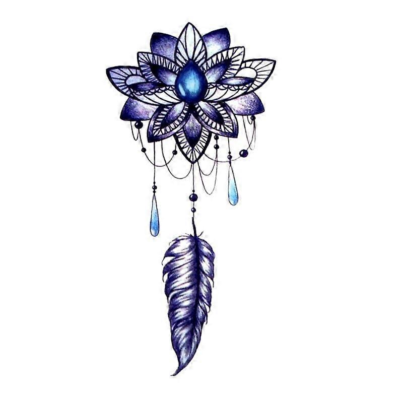 Waterproof Feather Temporary Tattoo
