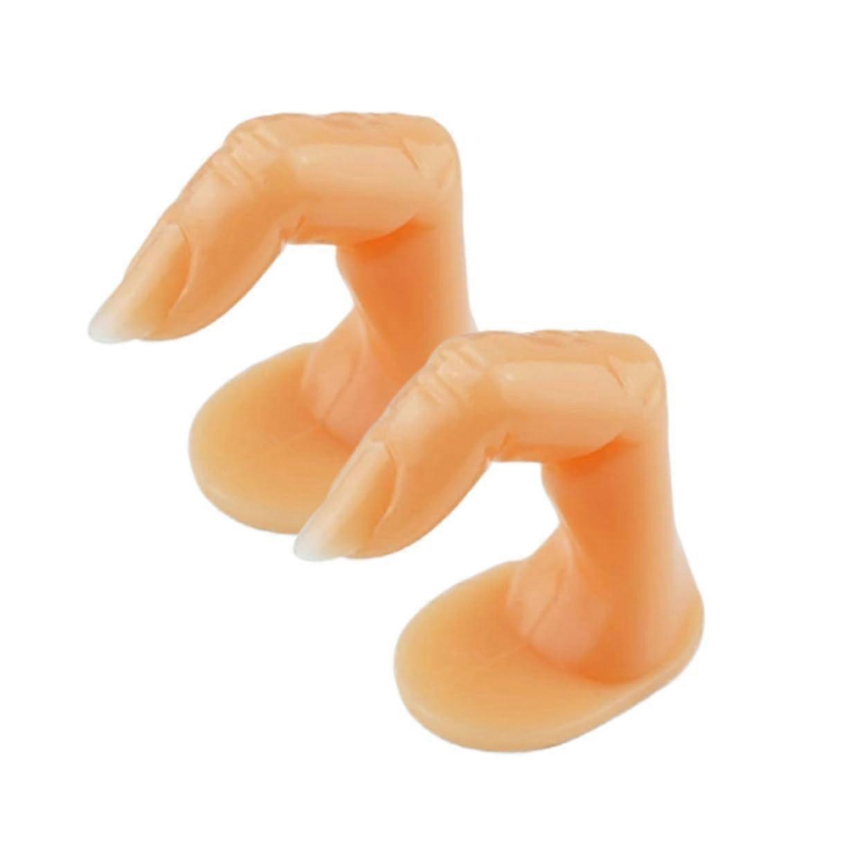 15pcs Rubber Nail Practice Fingers Set for Beginners, Realistic Manicure Training Tools