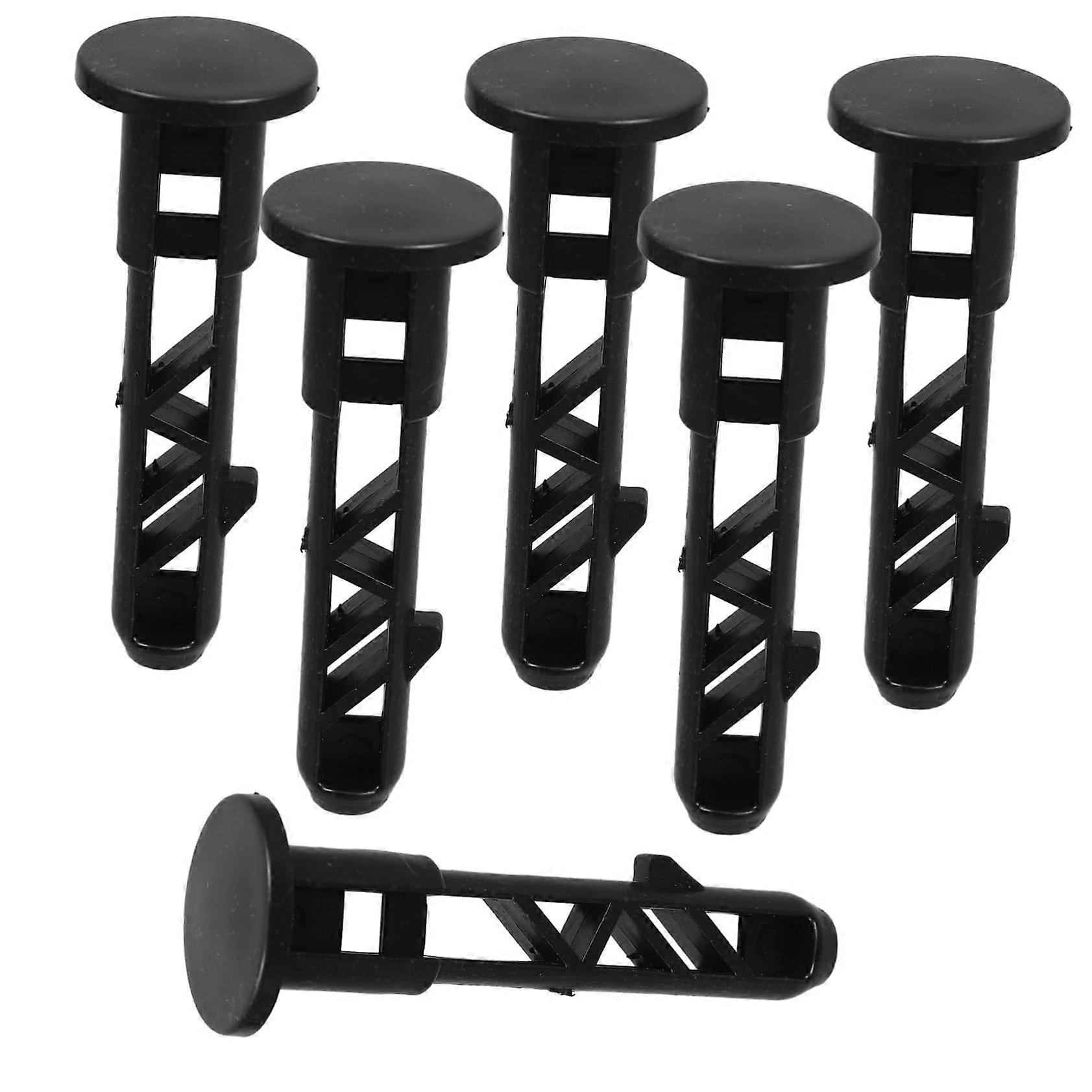 6pcs Nylon Trash Can Lid Hinge Pins and Wheelie Bin Lid Latch Replacement  Kit