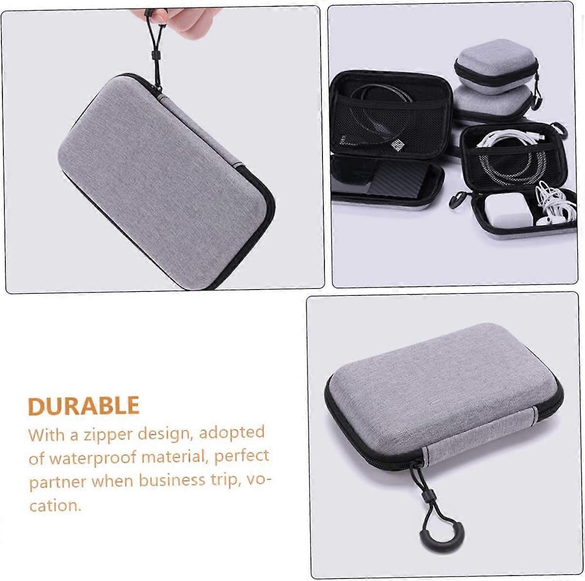 Electronics Accessories Organizer with Large Capacity Hard Shell Headphone Carrying Case for Travel