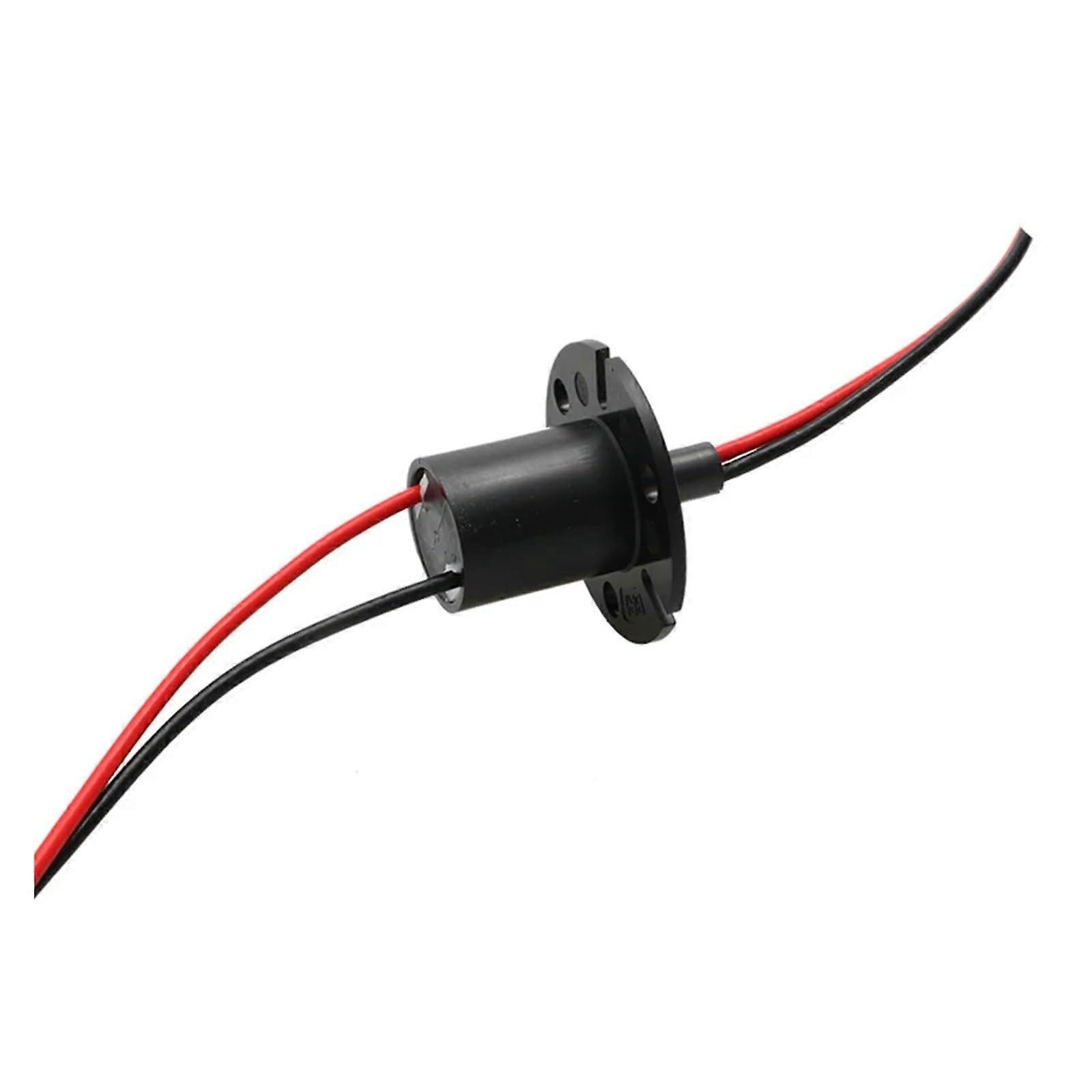 20A Slip Ring 22mm Diameter 2 Wire  Current Rotary Electrical Connector Infinite Rotation