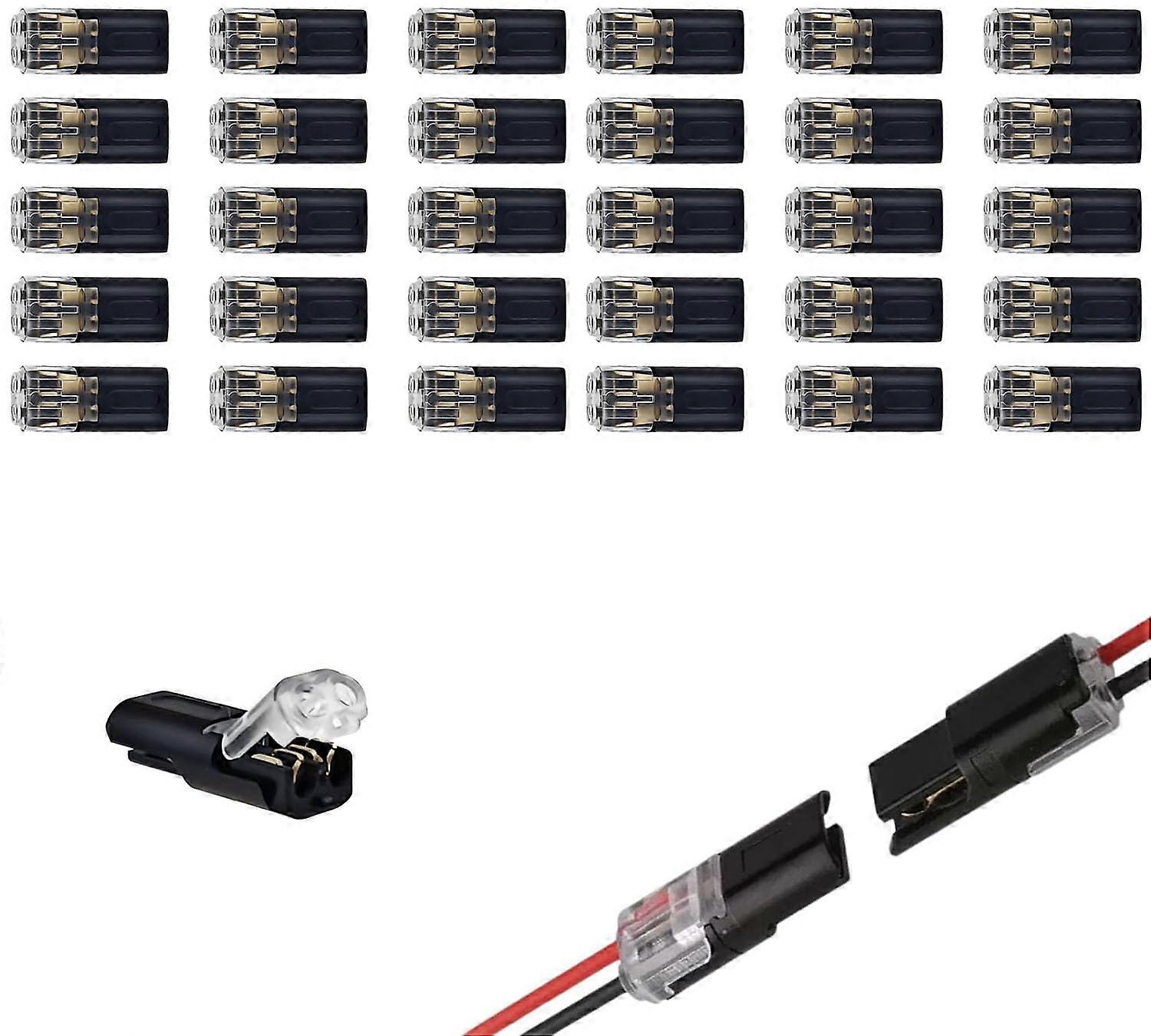 Low Voltage Wire Connector 100PCS Tool Quick Clip with Locking Buckle for DIY Lighting