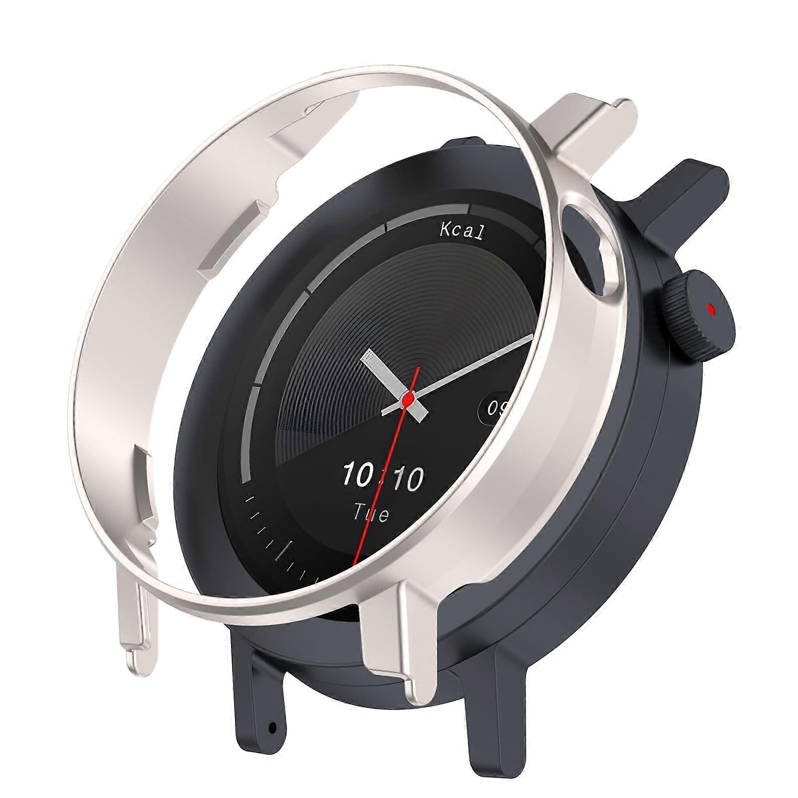 Smartwatch Protective Case for CMF Watch 3 Pro, Hard PC Shockproof Scratch Resistant Bumper Frame Silver