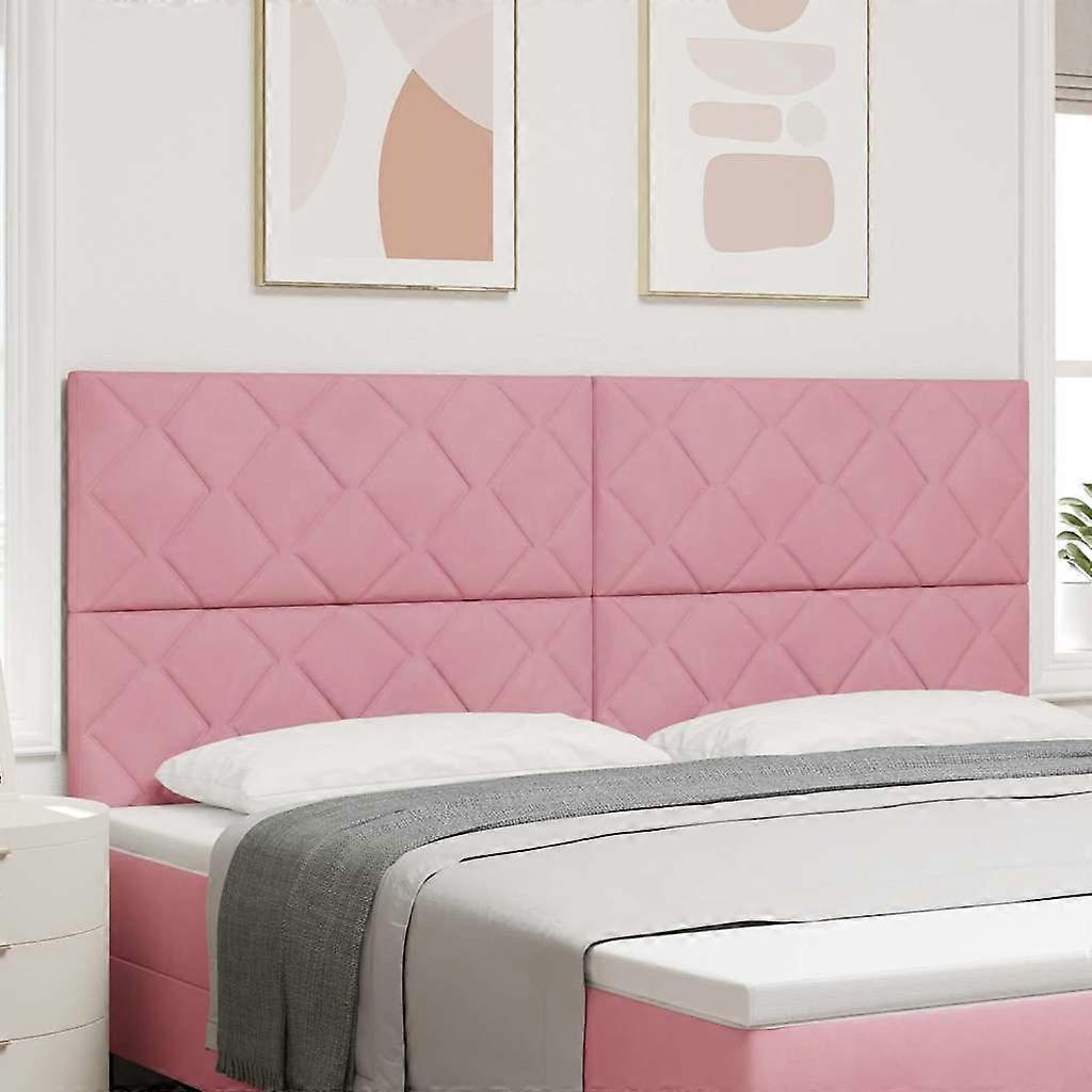 Kopfteil mit Kopfteil Rosa 200 cm Samt