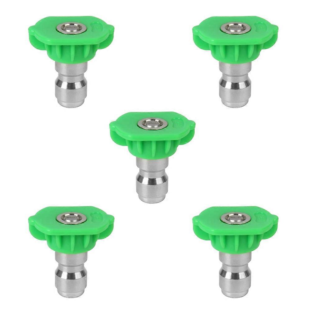 Pressure Washer Spray Nozzle Tip Set, Replacement, 5Pack (Green)