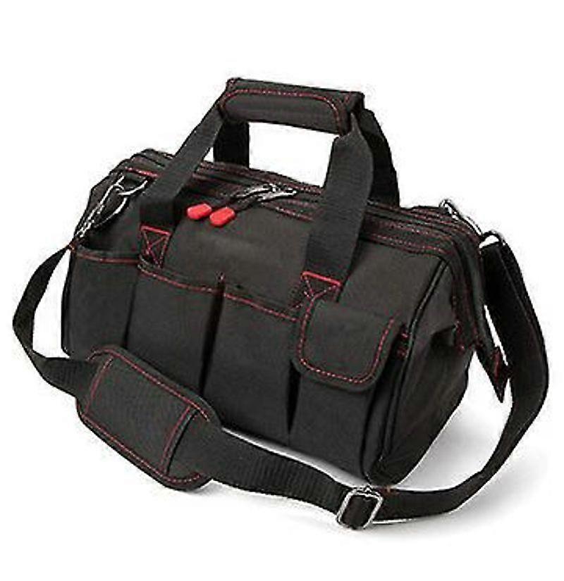 Tool Bag with Multi Pockets Large Capacity Adjustable Shoulder Bag Wide Opening Tool Storage Bag