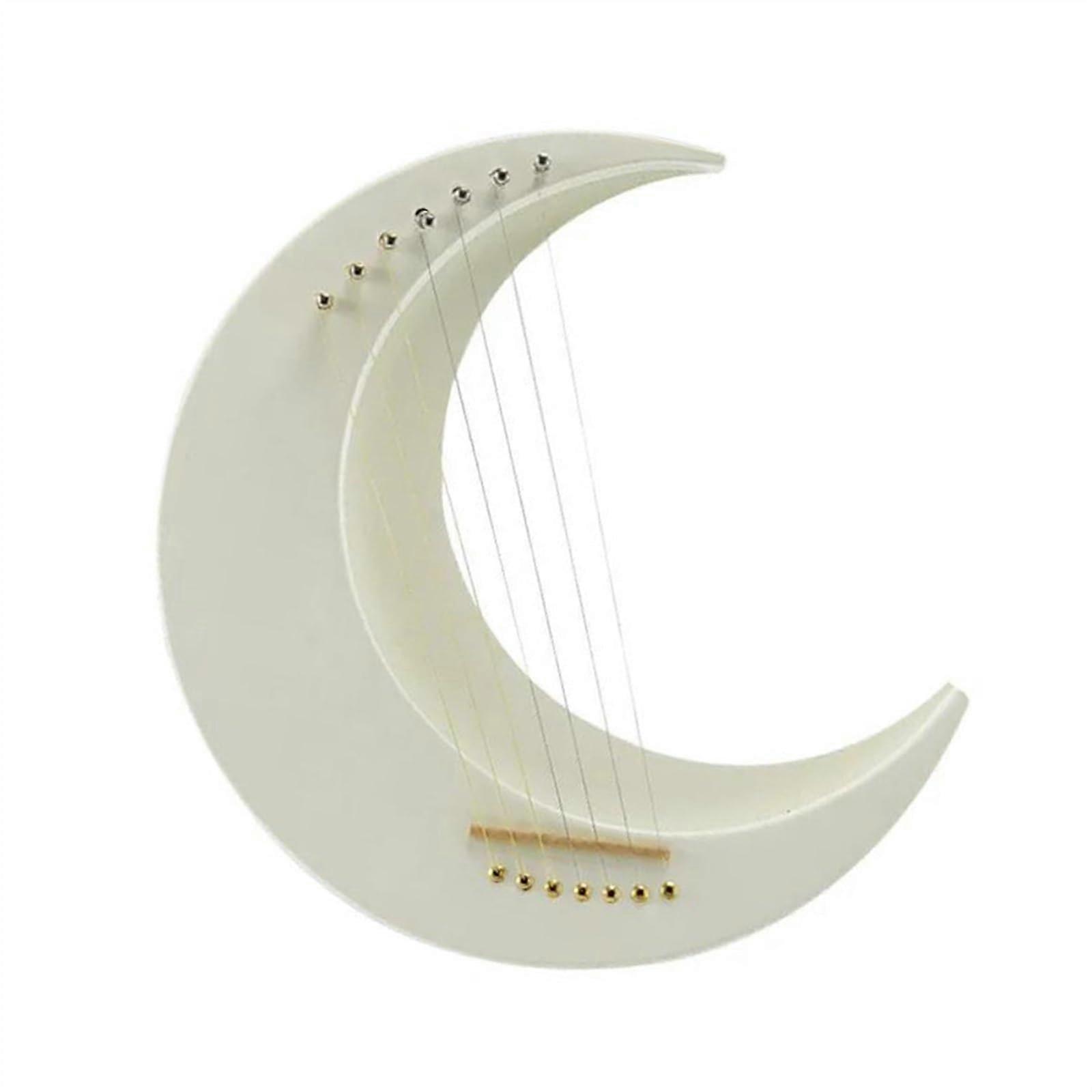 Lyre Harp 7 String Solid Wood Instrument with Accessories, Warm Tone, Beginner Friendly Design
