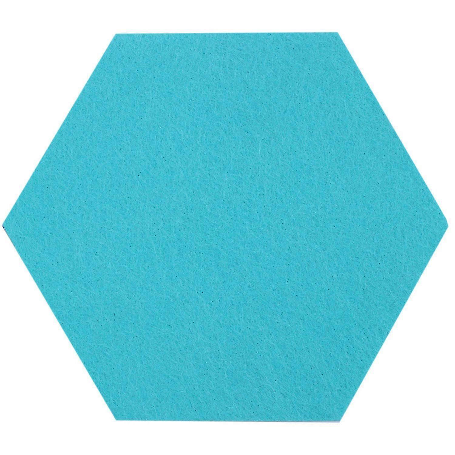 5Pcs/Set Hexagon Felt Board Hexagonal Felt Wall Sticker Multifunction 3D Decorative Home Message Bo
