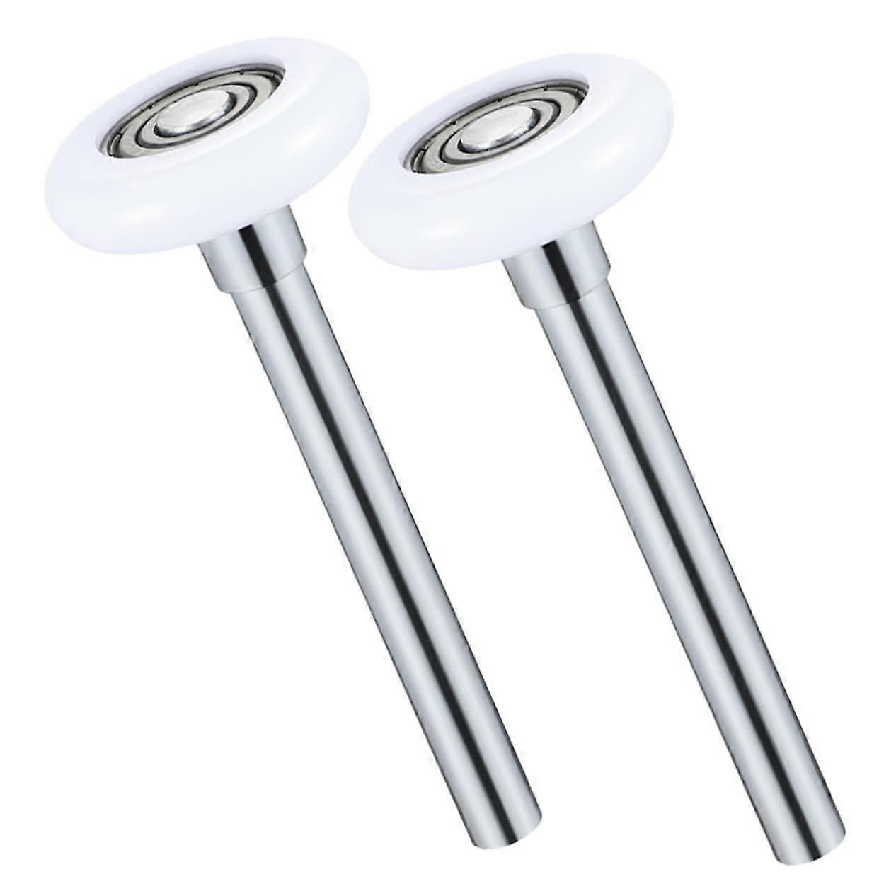 2pcs Quiet Nylon Garage Door Rollers with Steel Bearings for Smooth Replacement