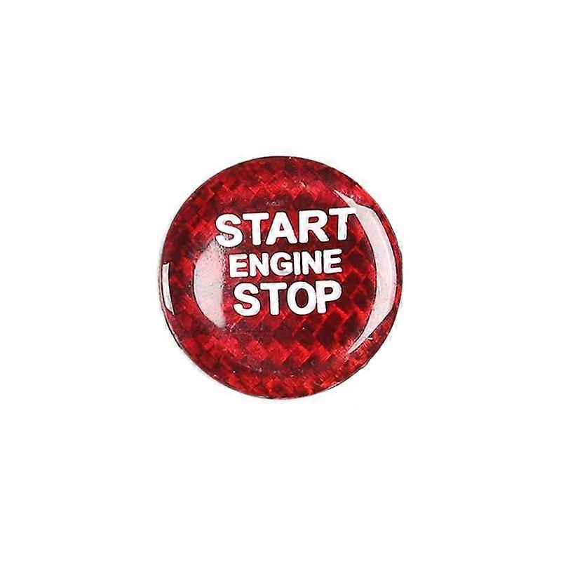 Car Start Stop Engine Button Cover Trim for 17-20, Red