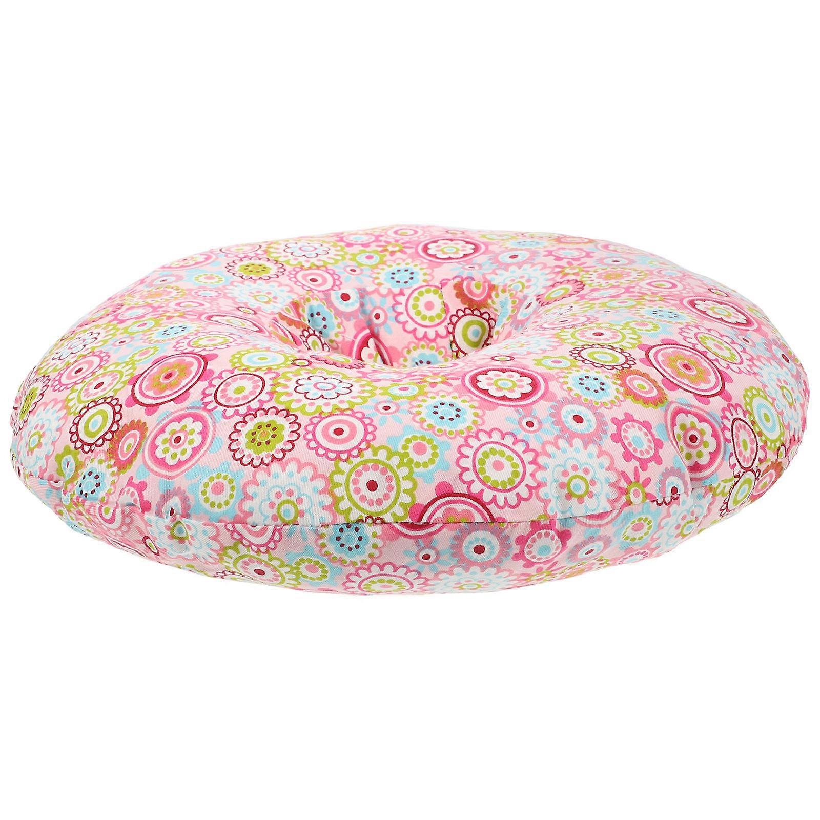 Comfortable Ear Pillow for Side Sleeping with Ear Hole Pink