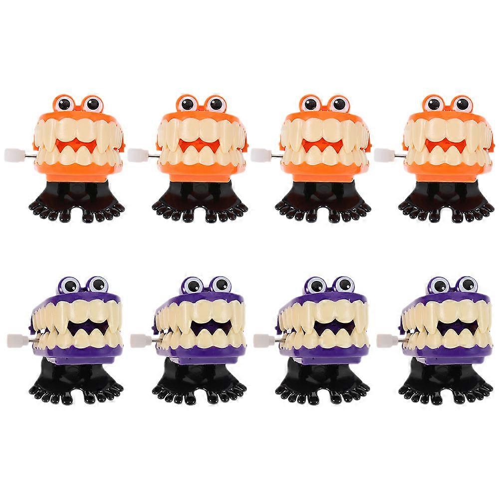 Walking Teeth Toy Plastic Halloween Teeth Toy for Pet Use 8Pcs