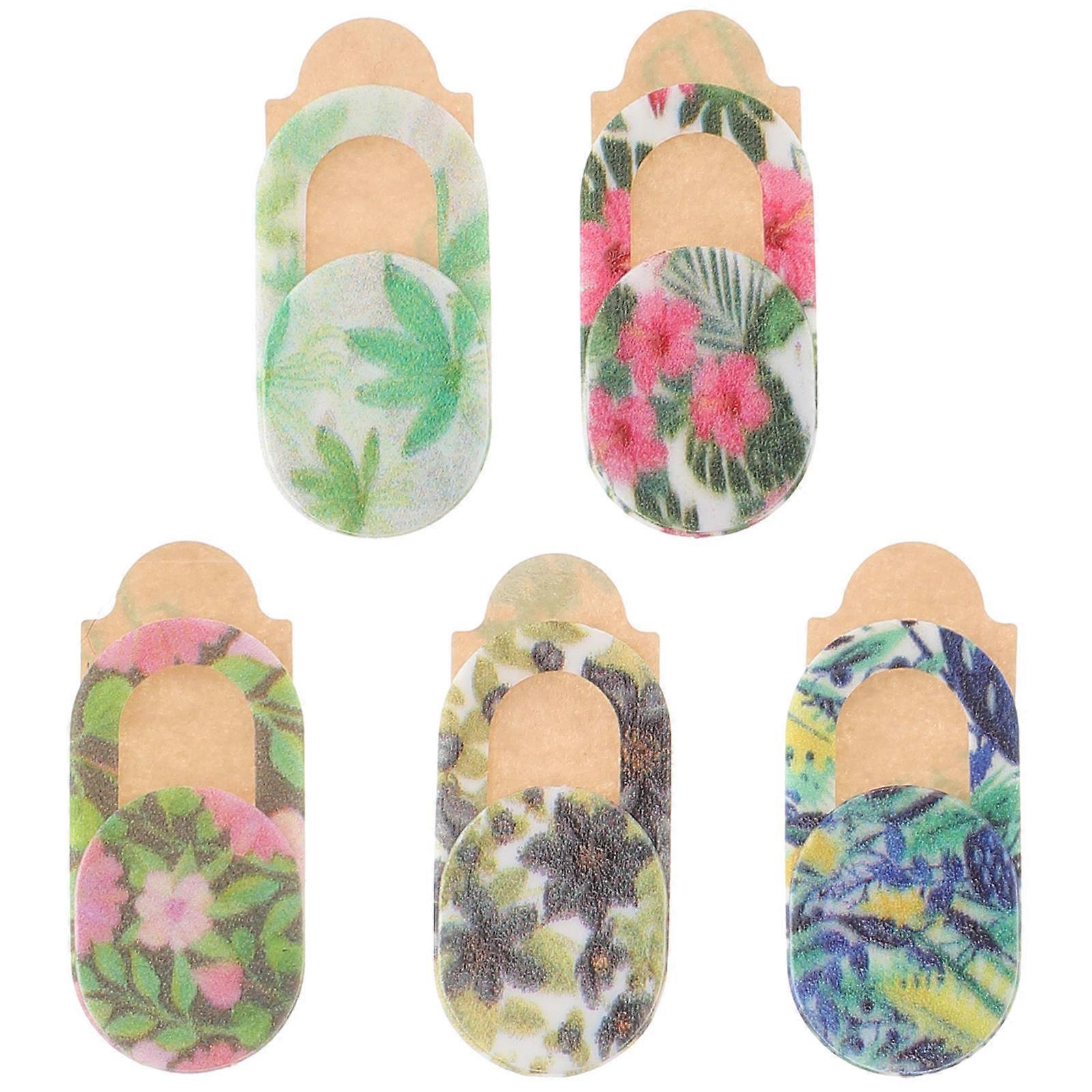 Floral Camera Cover Slide for Protection 15Pcs