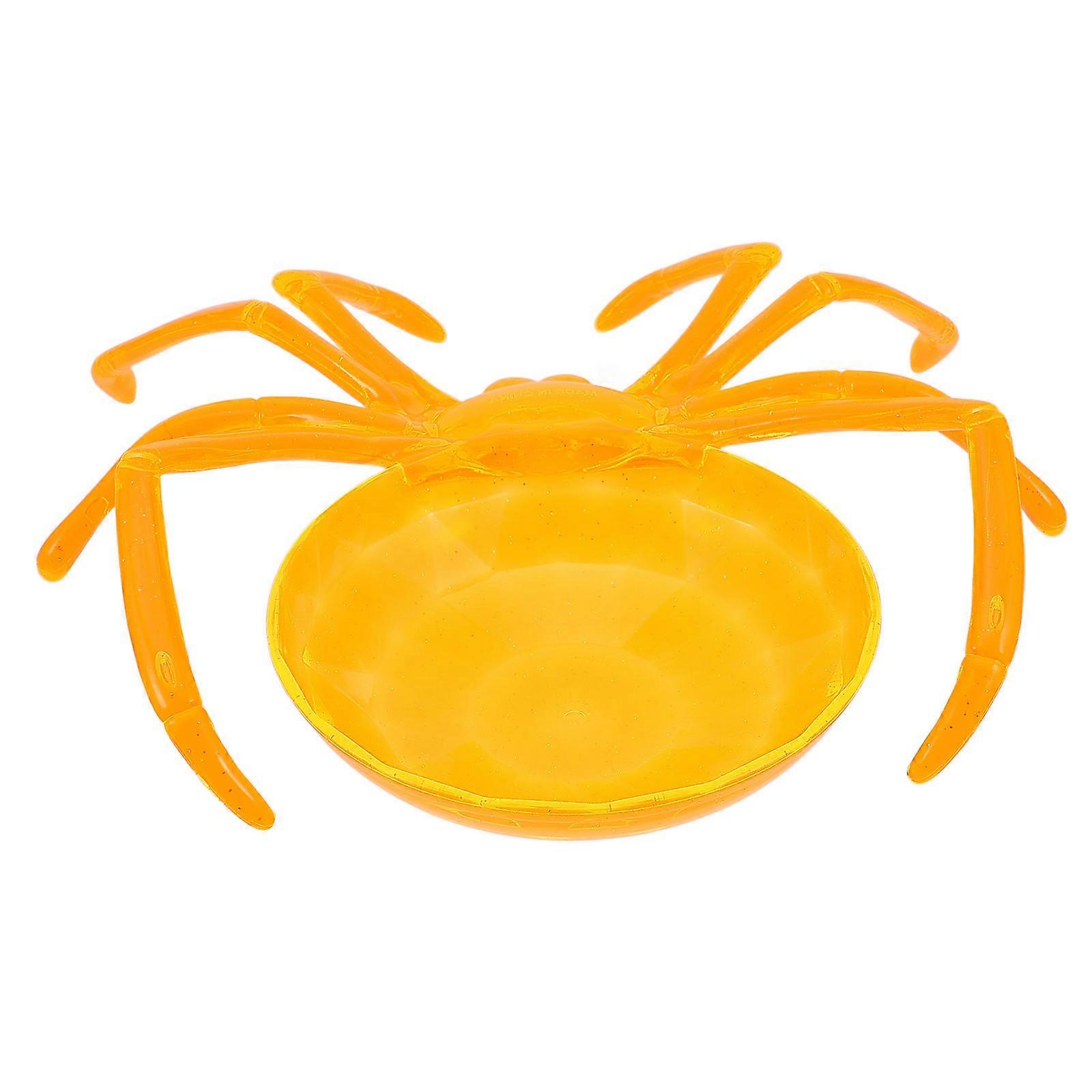 Orange Spider Shape Food Serving Tray for Candy Display ABS