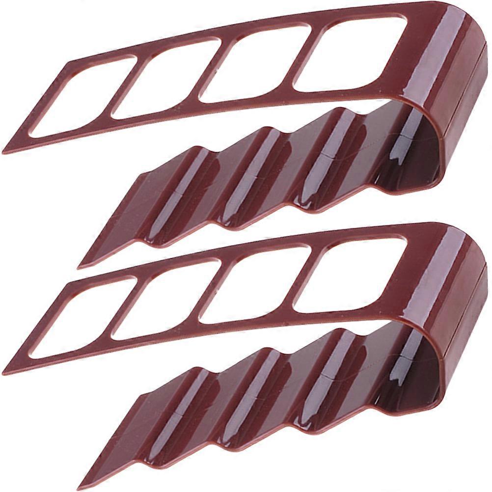 Coffee Colored Remote Control Holder for Table 2Pcs Iron Organizer