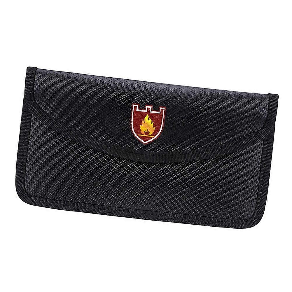 Fireproof & Waterproof Document Bag: Secure Storage for Valuables!