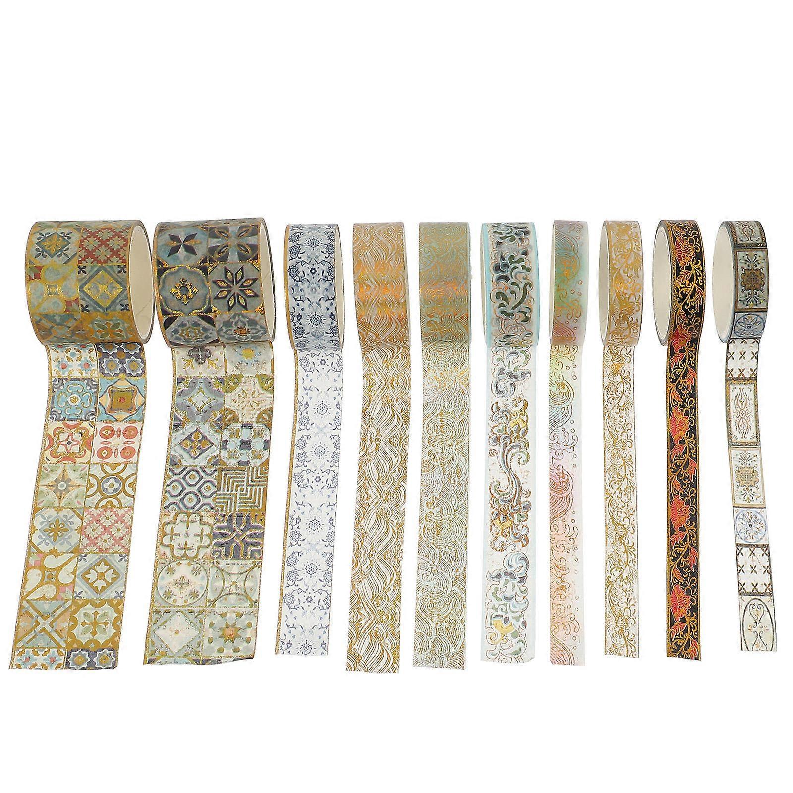 DIY Scrapbook Tapes Gilding Pattern for Decoration 30 Rolls