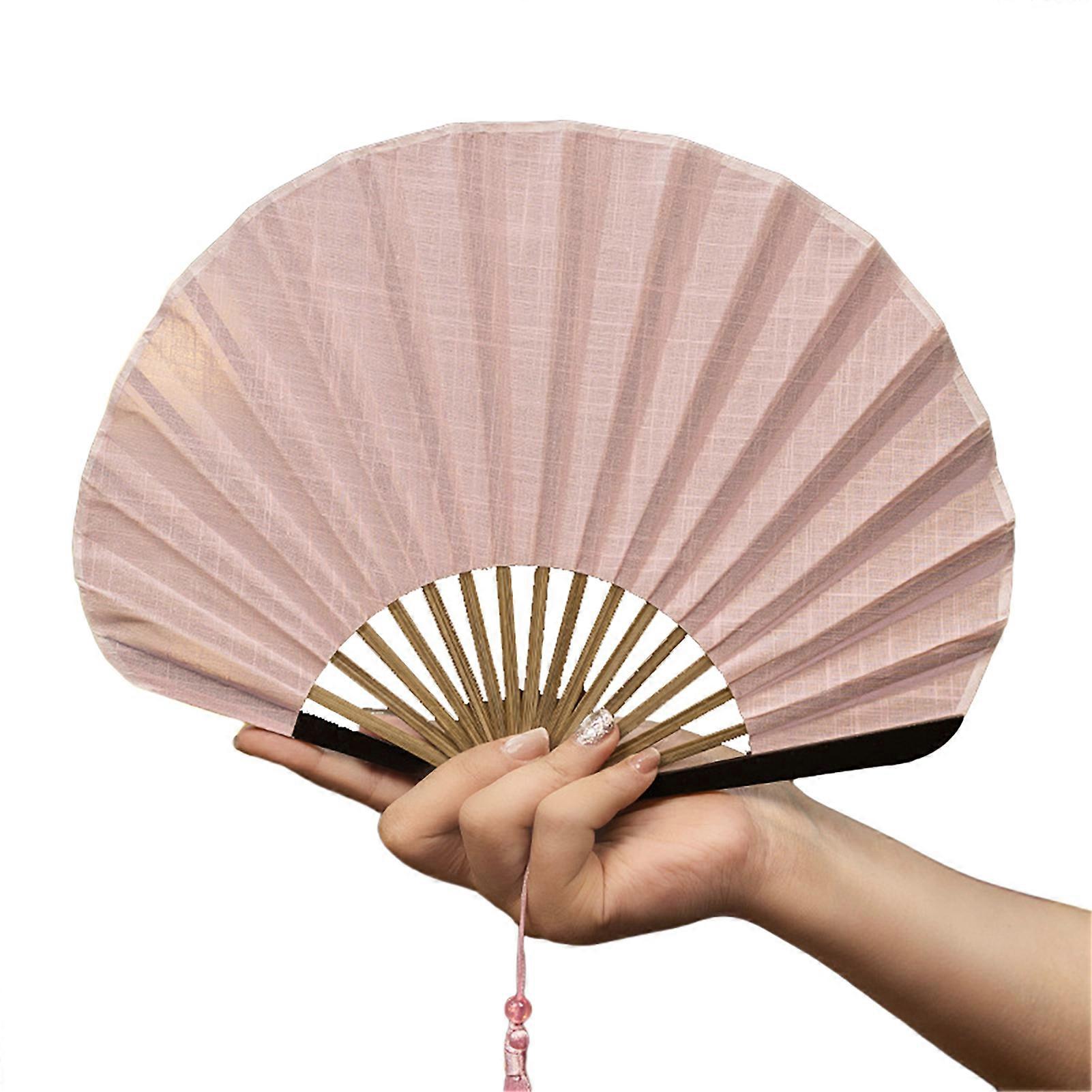 Vintage Cotton Folding Fan Shell for Regular Use Durable Functional De