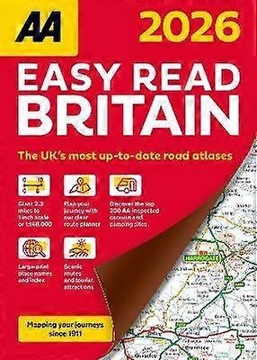 AA Easy Read Atlas Britain 2026