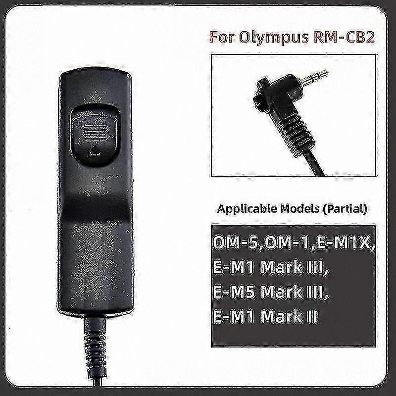 Camera Remote Shutter Release Cable for Olympus E-M1 Mark III, E-M5 Mark III