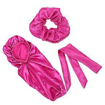 Bonnet de nuit tubulaire long et confortable pour femme avec élastique pour les cheveux (1 pièce)