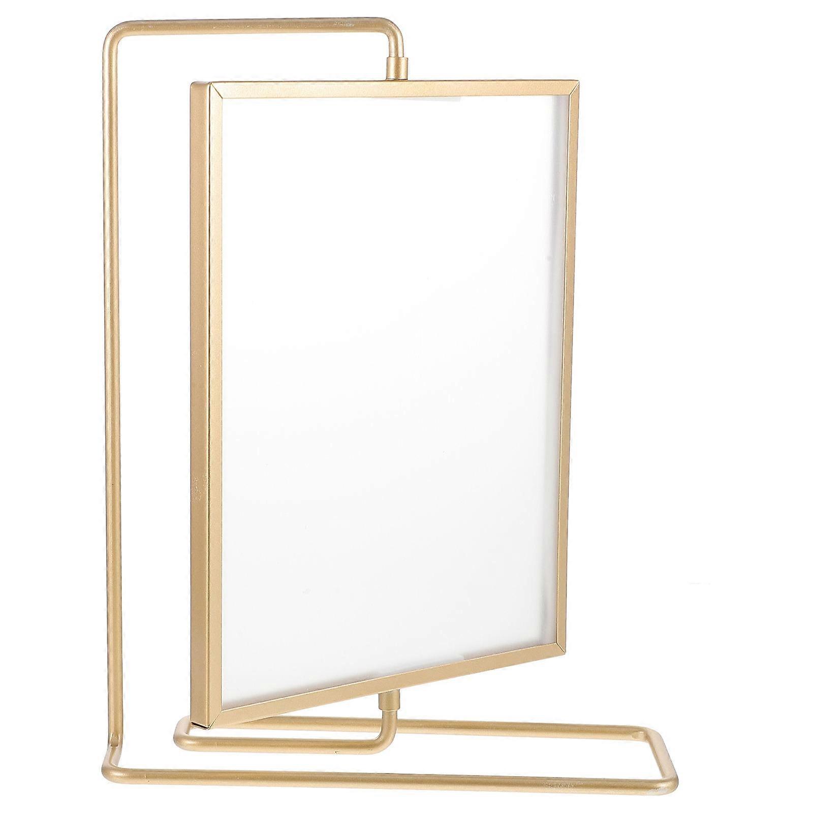 Golden Double Sided Rotating Picture Frame Creative Floating Frame