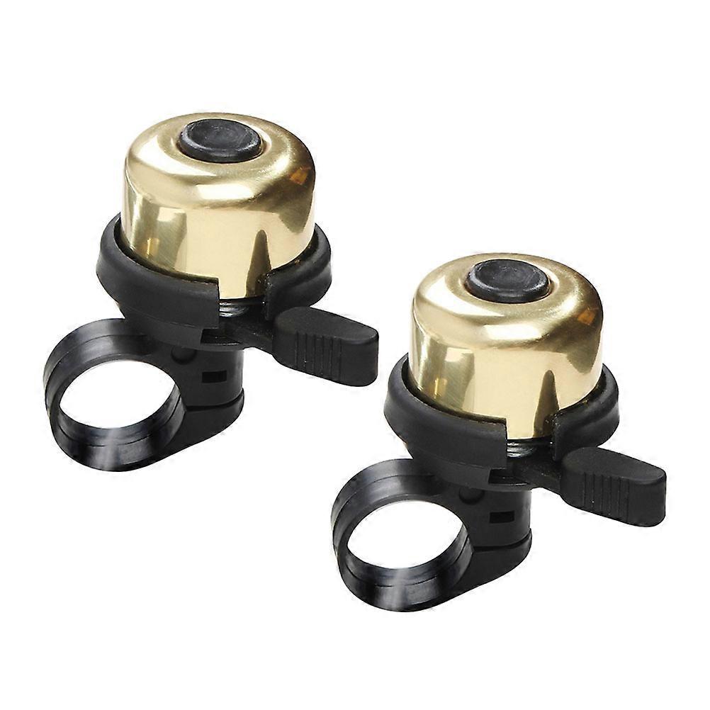 Bell Copper Bell for Bike Use 2Pcs Loud Practical Accessory