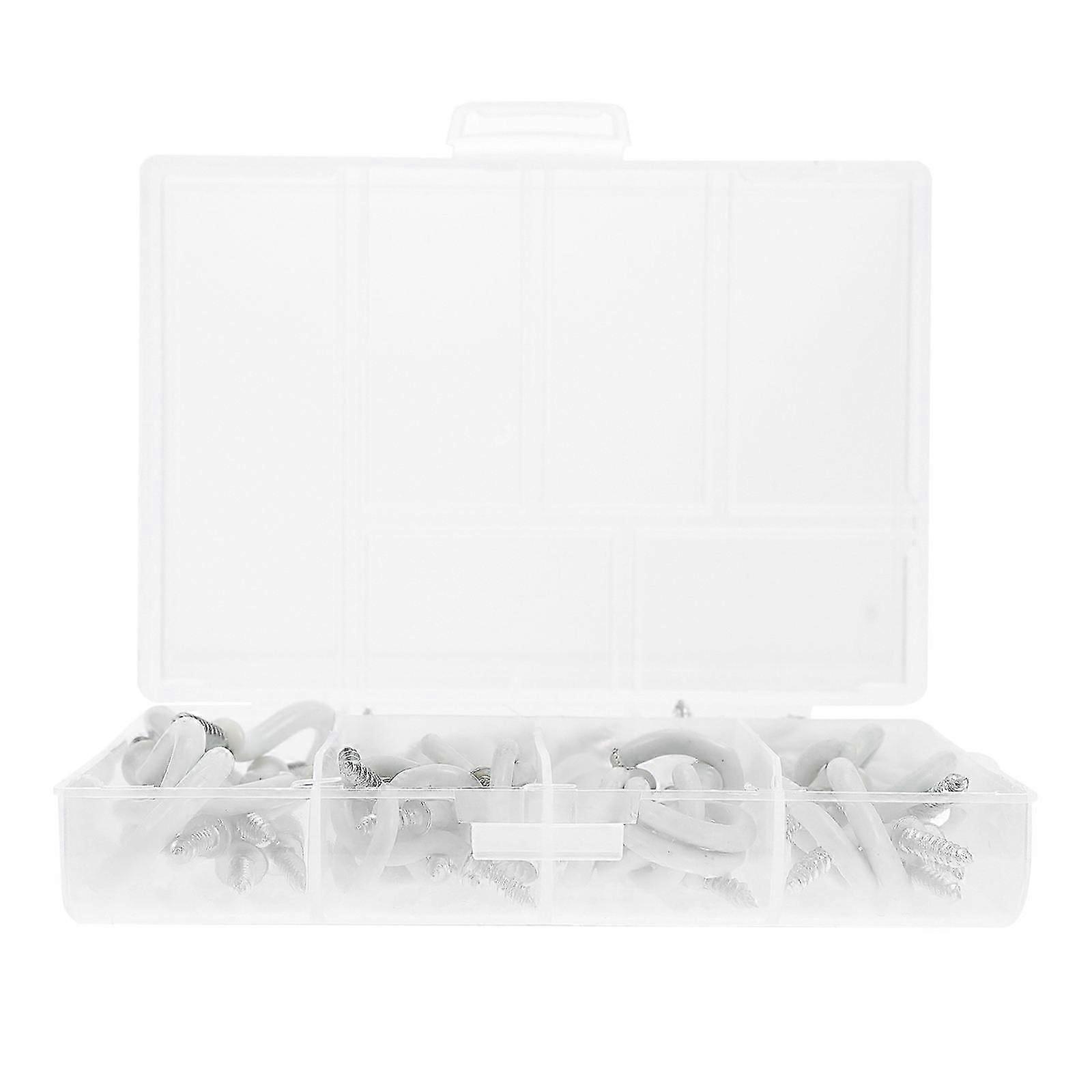 Kitchen Hook Question Mark Shape Hook for Hanging 70Pcs White Cup Hooks