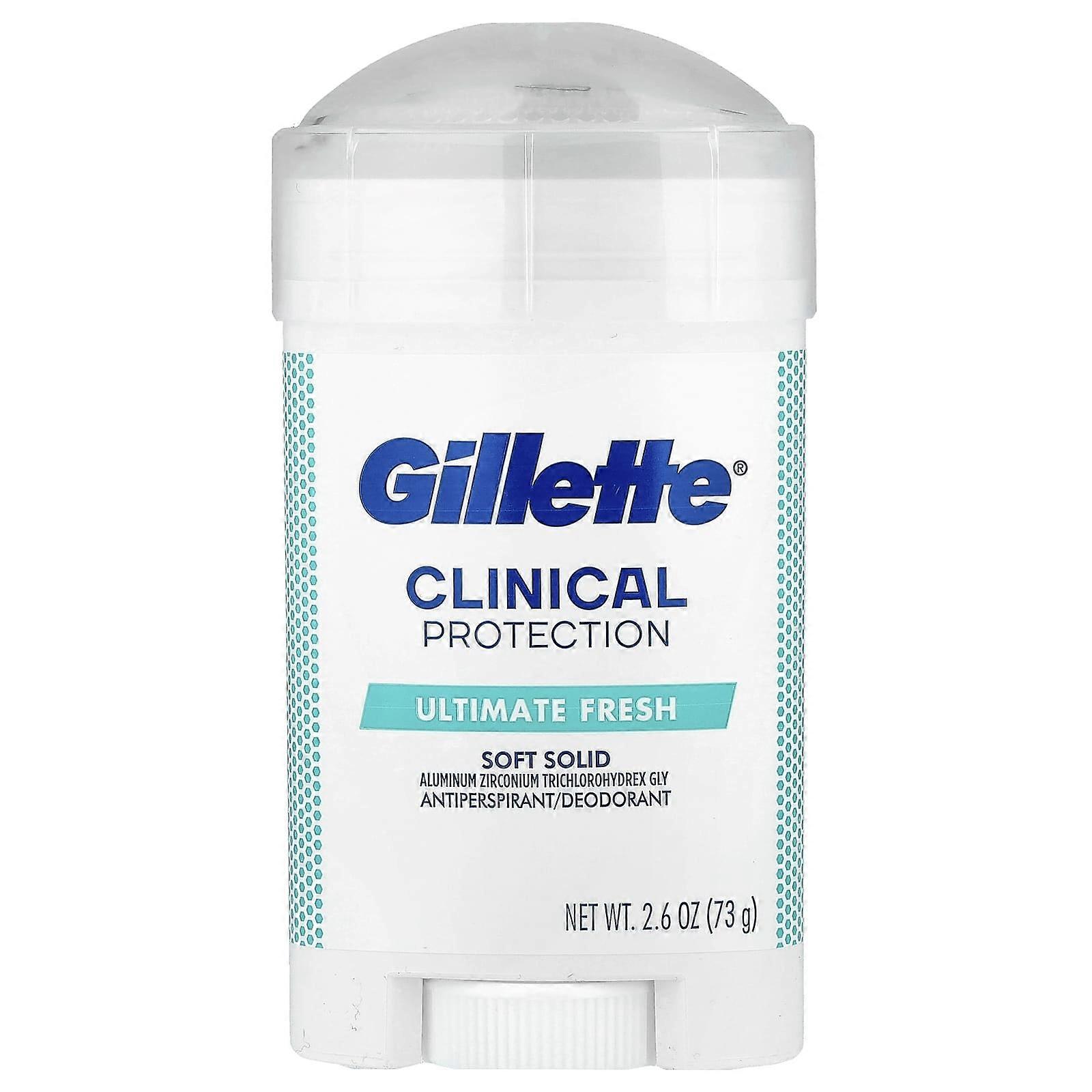 Gillette, Soft Solid Deodorant, Ultimate Fresh, 2.6 oz (73 g), 2-Pack